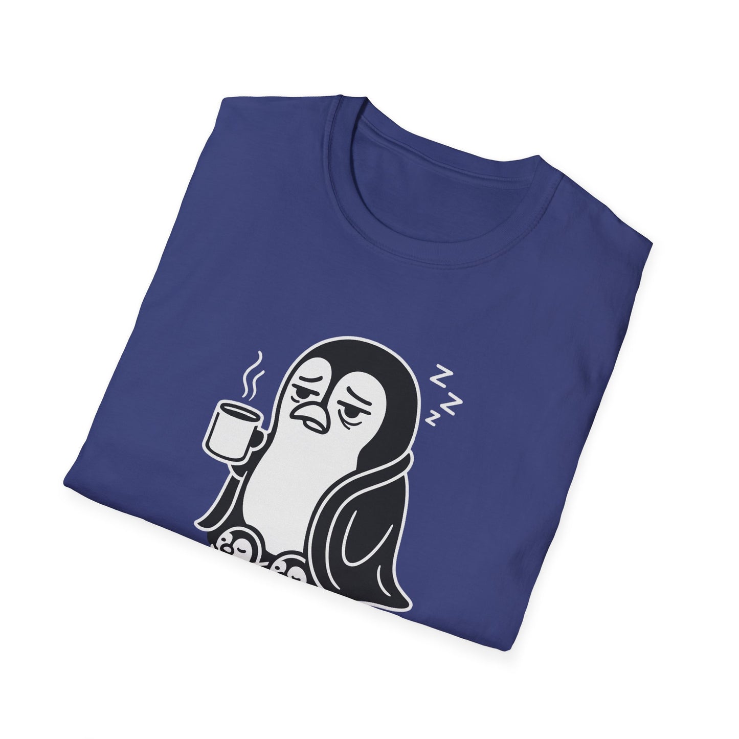 Penguin T-Shirt - 'Waddle I Do Without Coffee?' Softstyle Tee