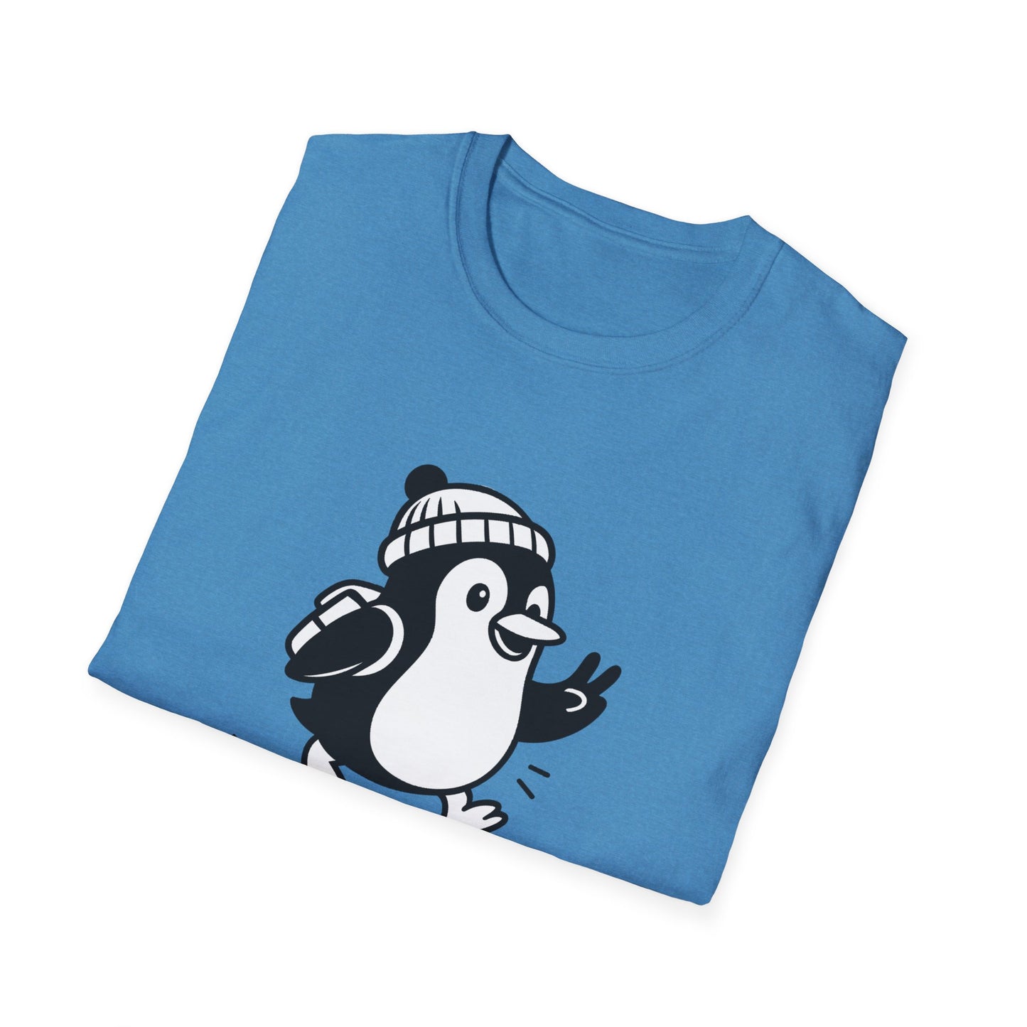 Penguin T-Shirt - 'Just Wingin' It' Softstyle Tee