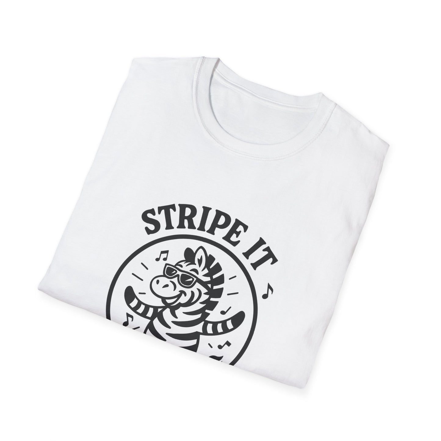 Zebra T-Shirt - 'Stripe It Like Hot' Softstyle Tee