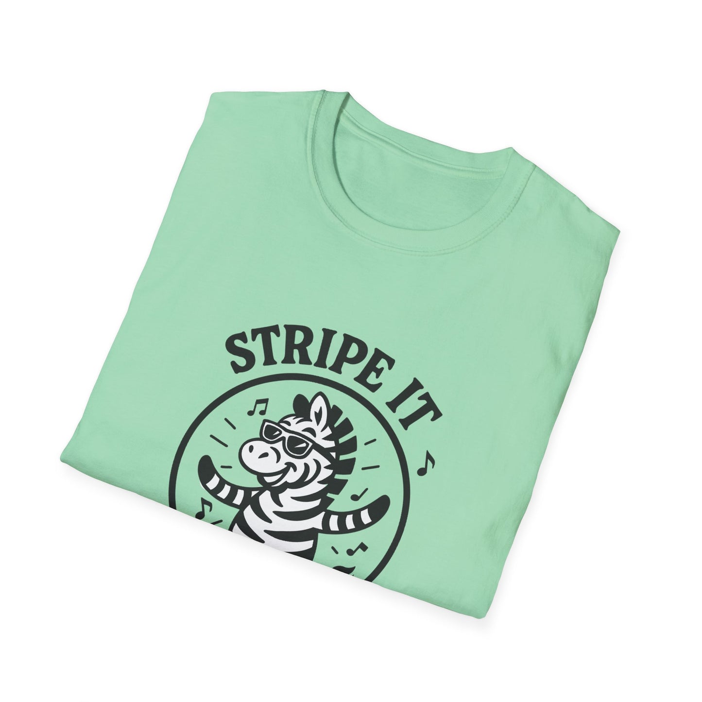 Zebra T-Shirt - 'Stripe It Like Hot' Softstyle Tee