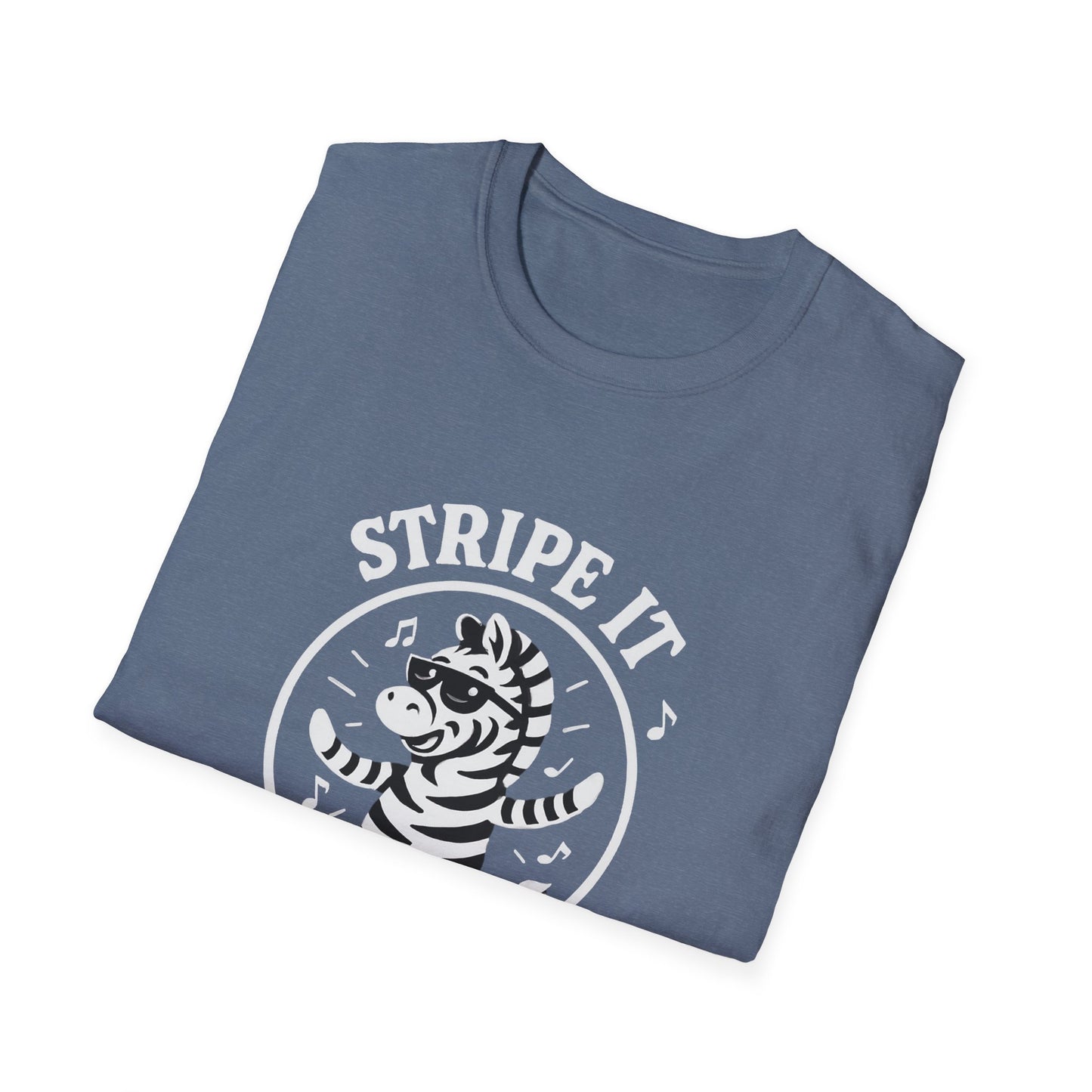 Zebra T-Shirt - 'Stripe It Like Hot' Softstyle Tee