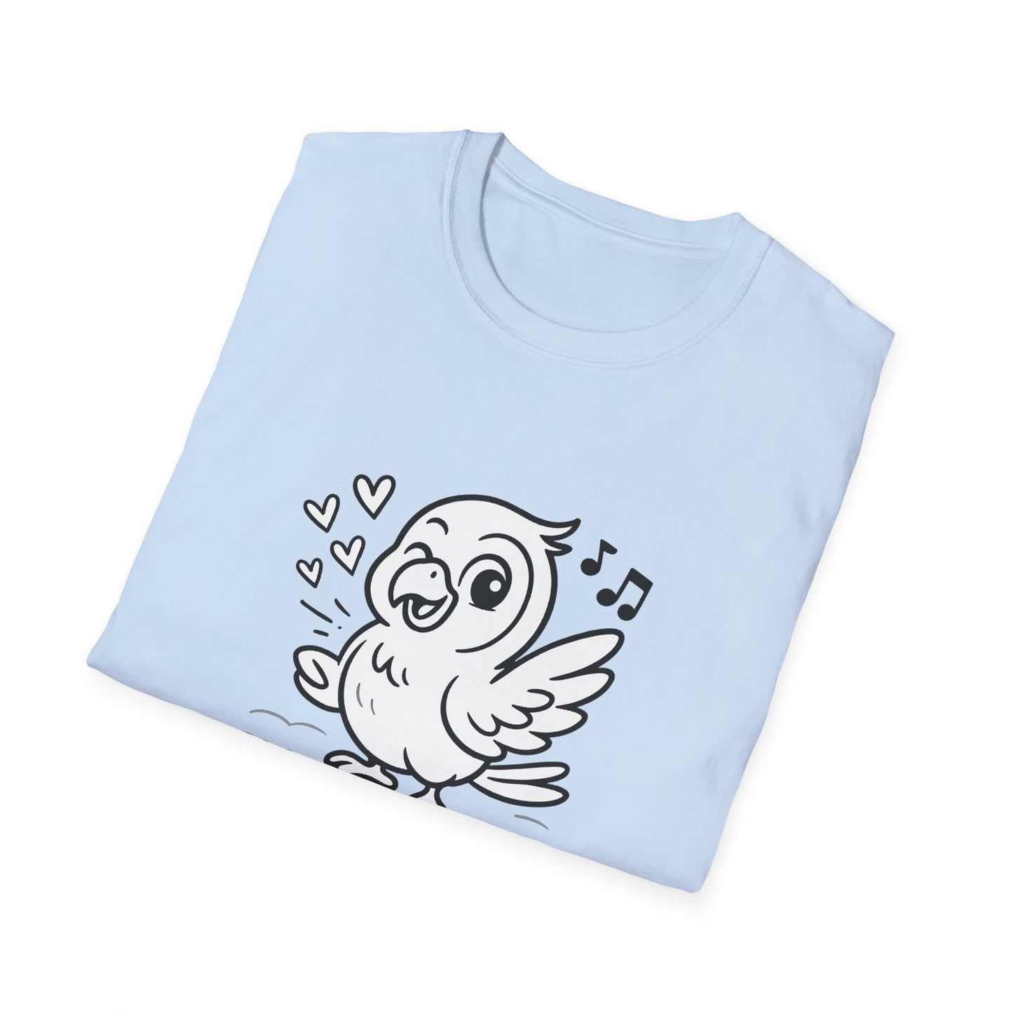 Bird T-Shirt - 'Talk Biiirdy To Me' Softstyle Tee