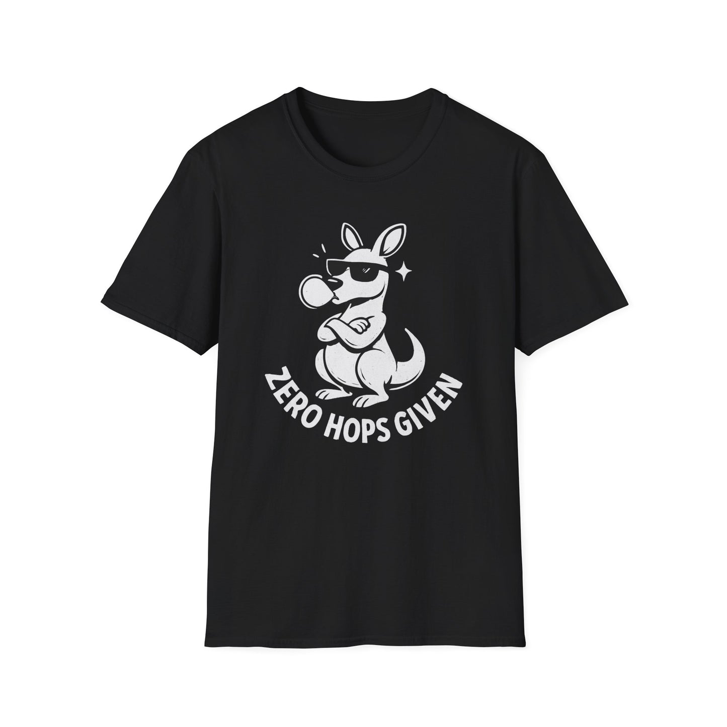Kangaroo T-shirt - 'Zero Hops Given Tee' Softstyle Tee