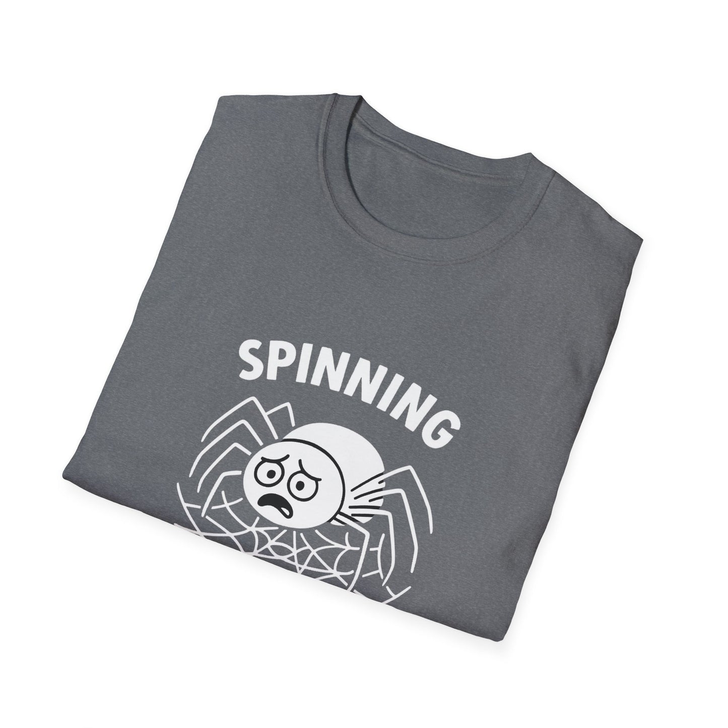 Spider T-Shirt - 'Spinning Out of Control' Softstyle Tee