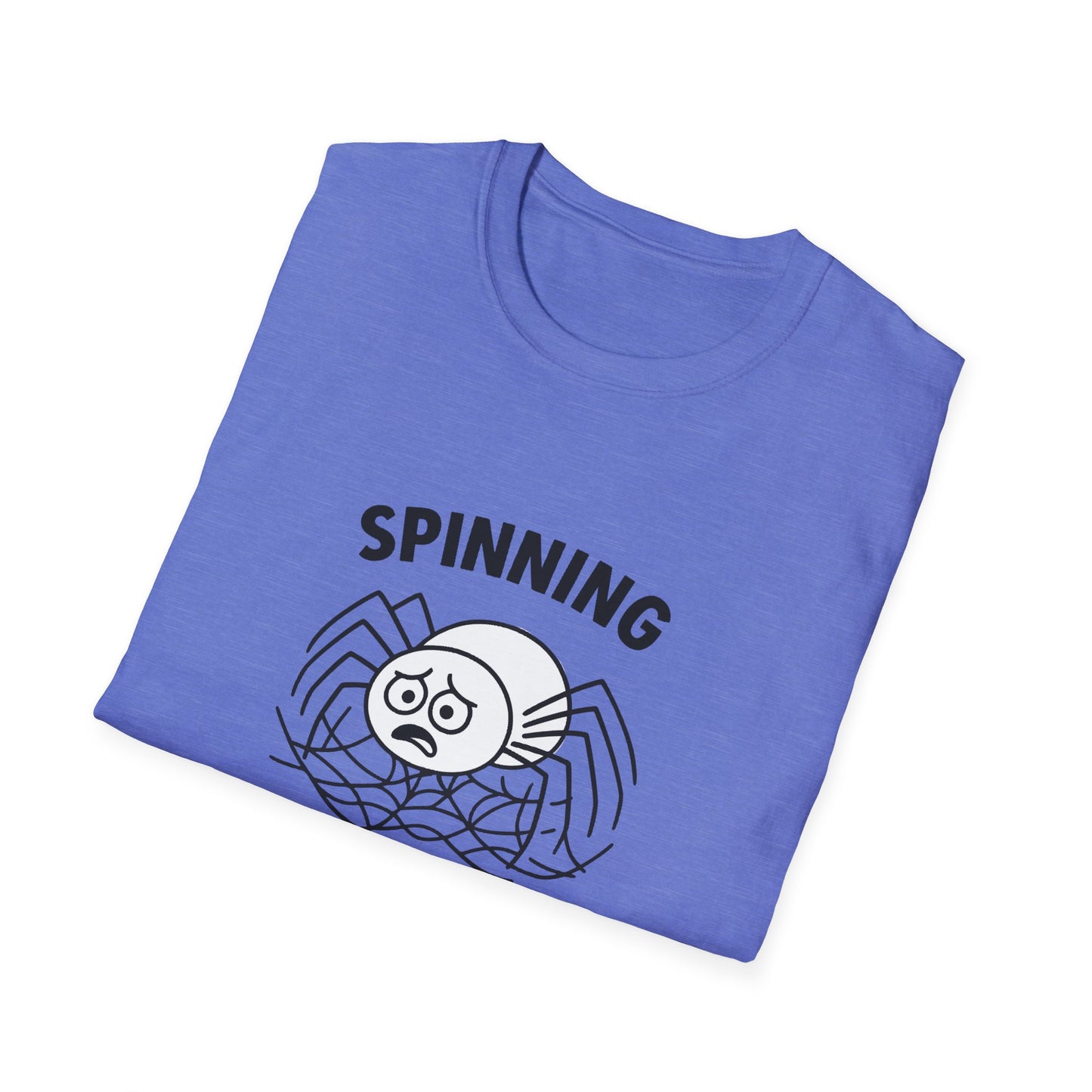Spider T-Shirt - 'Spinning Out of Control' Softstyle Tee