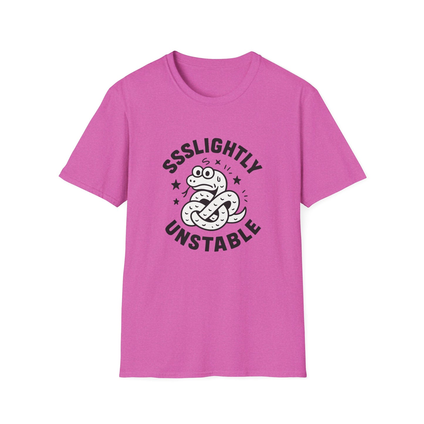 Slightly Unstable T-Shirt, Unisex Tee, Funny Graphic Shirt, Casual Wear, Gift for Friends, Quirky Fashion Statement