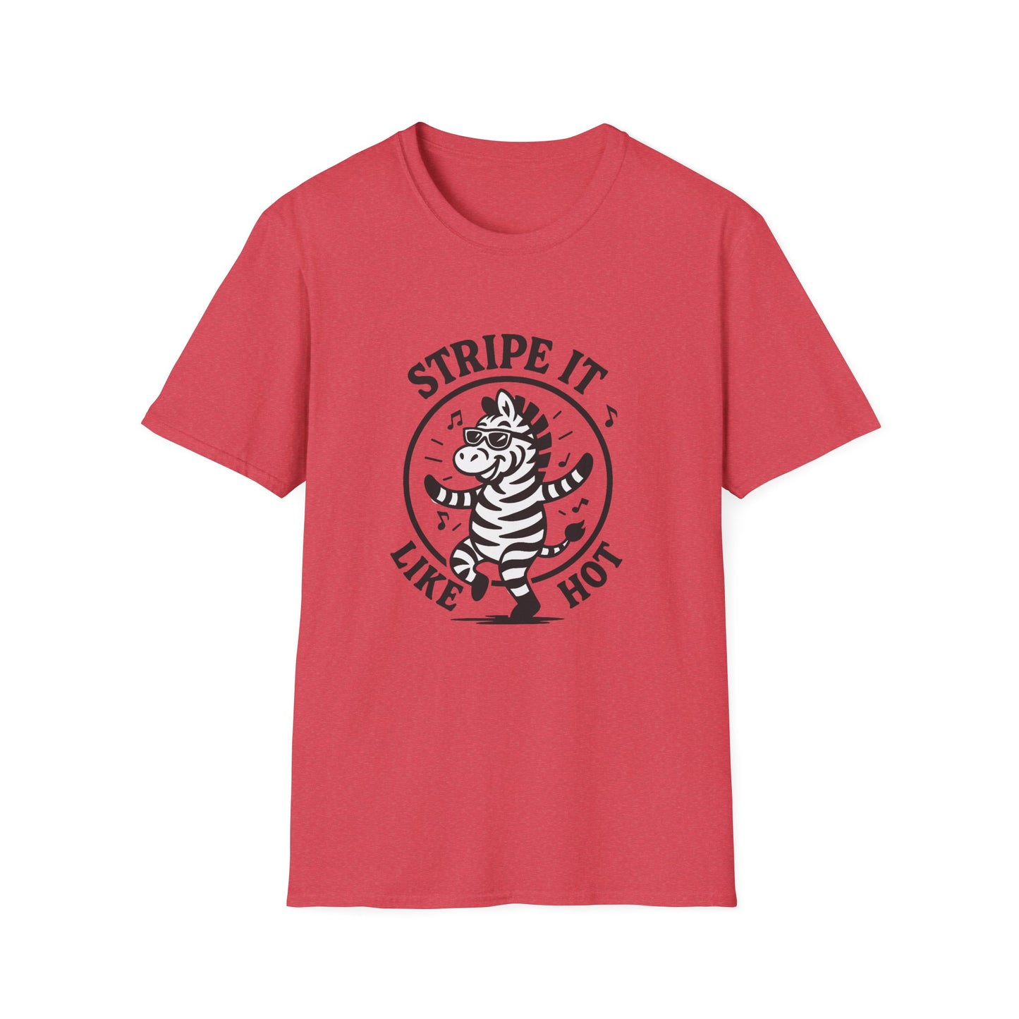 Zebra T-Shirt - 'Stripe It Like Hot' Softstyle Tee