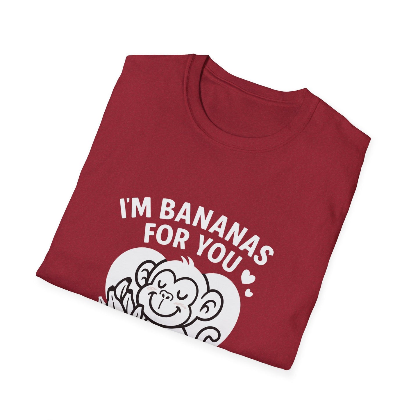 Monkey T-Shirt - 'I'm Bananas For You' Softstyle Tee