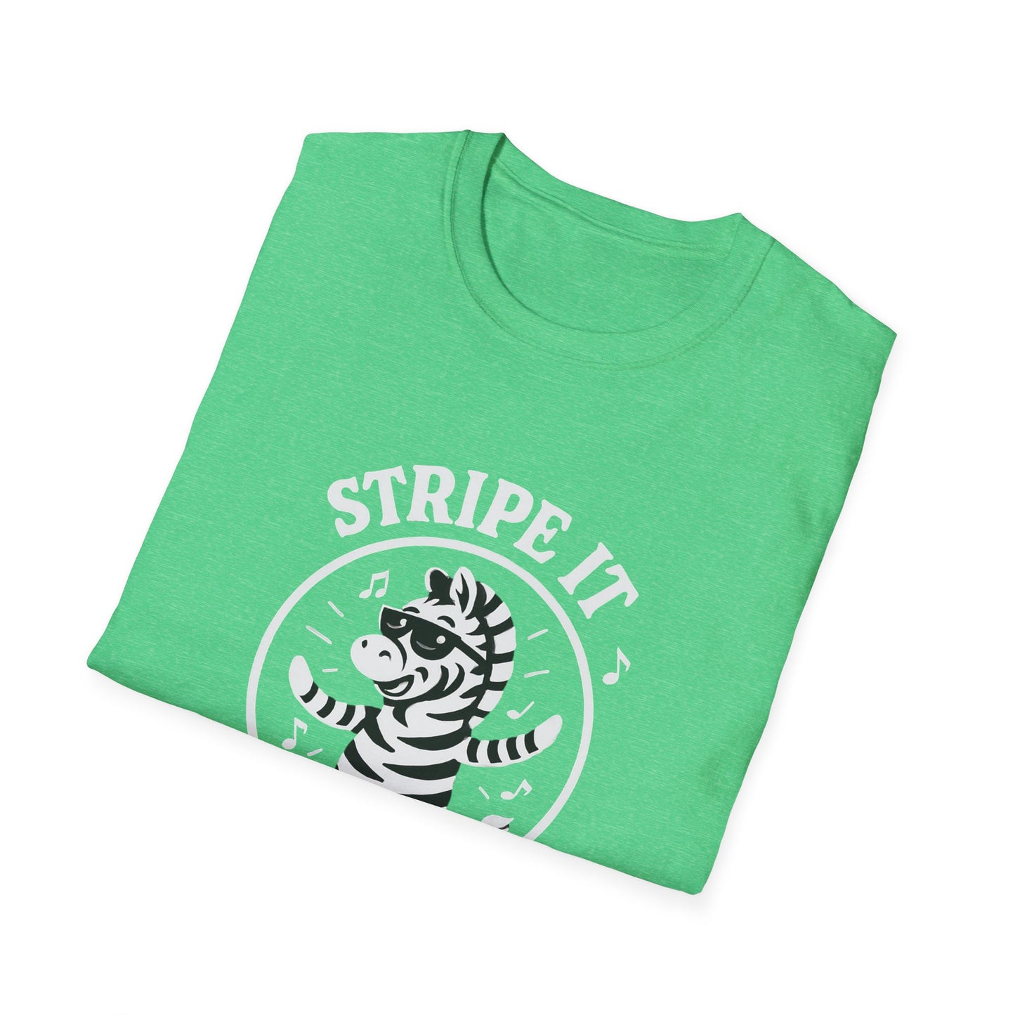 Zebra T-Shirt - 'Stripe It Like Hot' Softstyle Tee