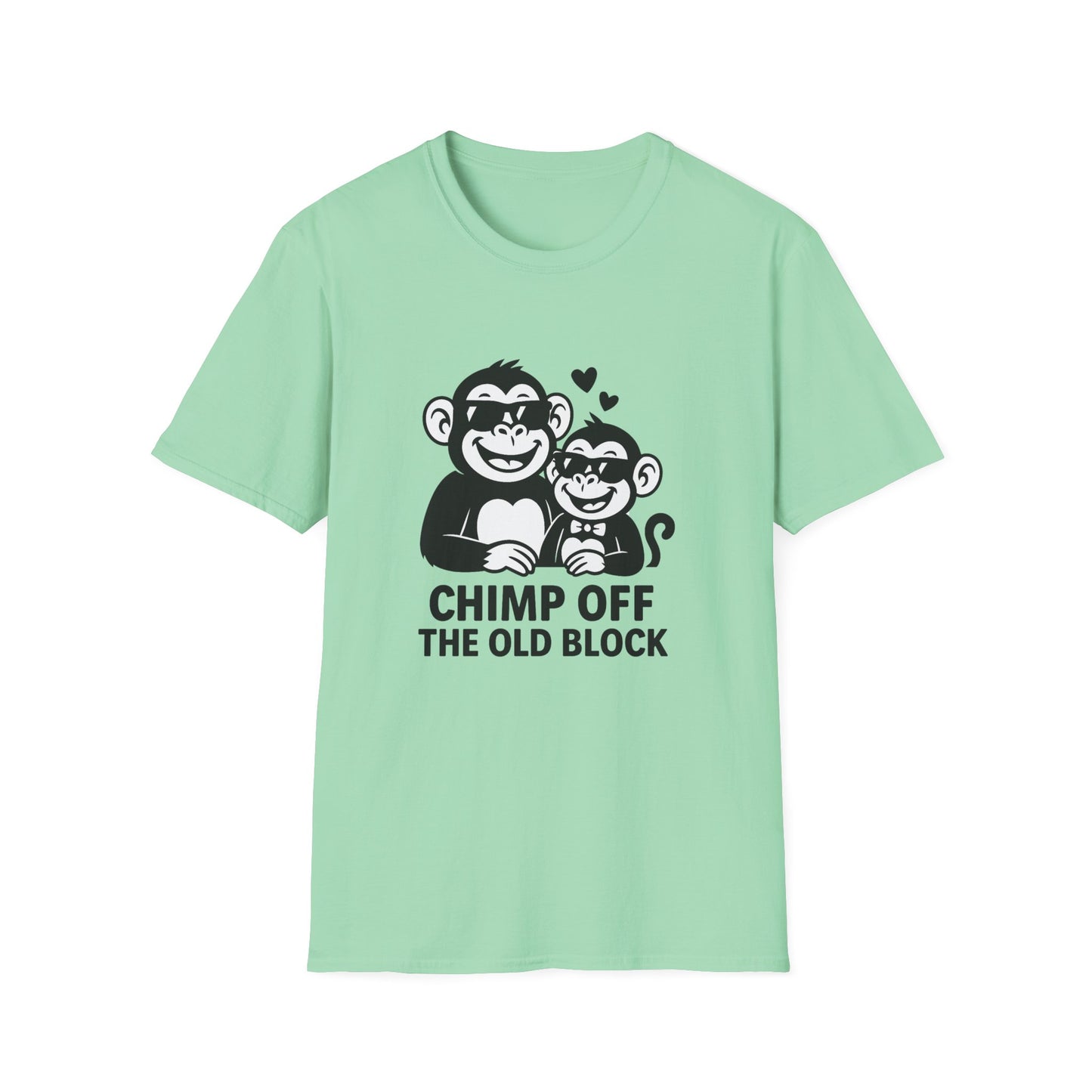 Monkey T-Shirt - 'Chimp Off the Old Block' Softstyle Tee