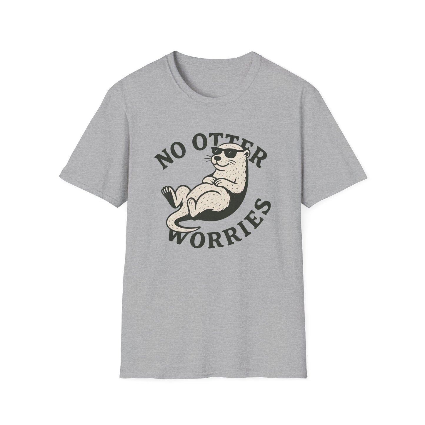 Otter T-Shirt - 'No Otter Worries' Softstyle Tee