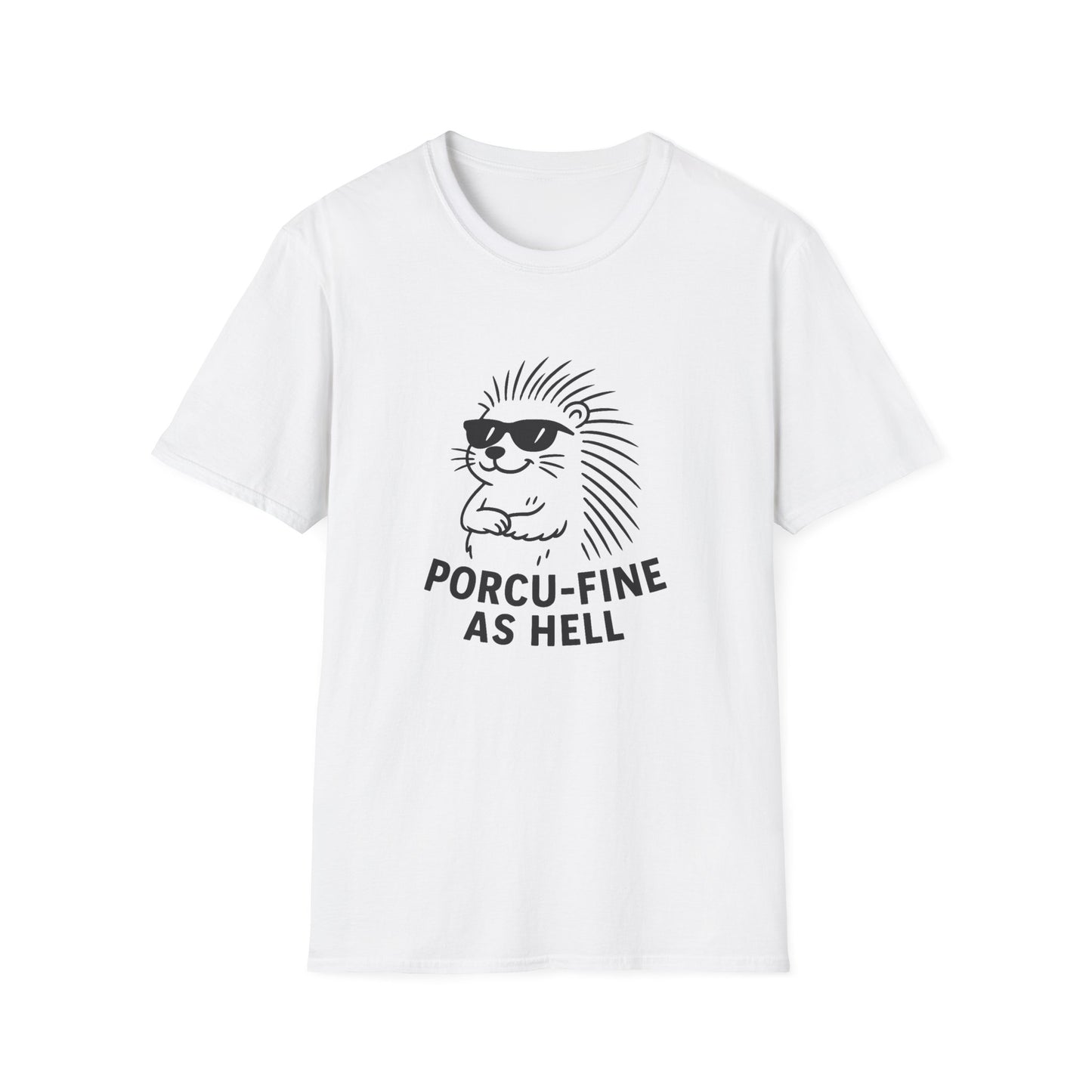 Porcupine T-Shirt - 'Porcu-Fine' Softstyle Tee