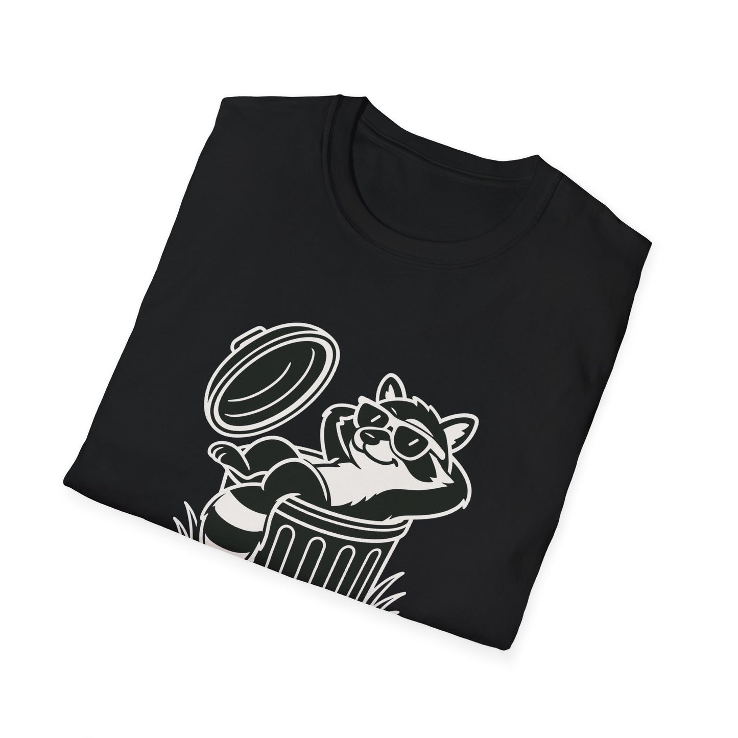 Racoon T-Shirt - 'Don't Trash My Vibe' Softstyle Tee
