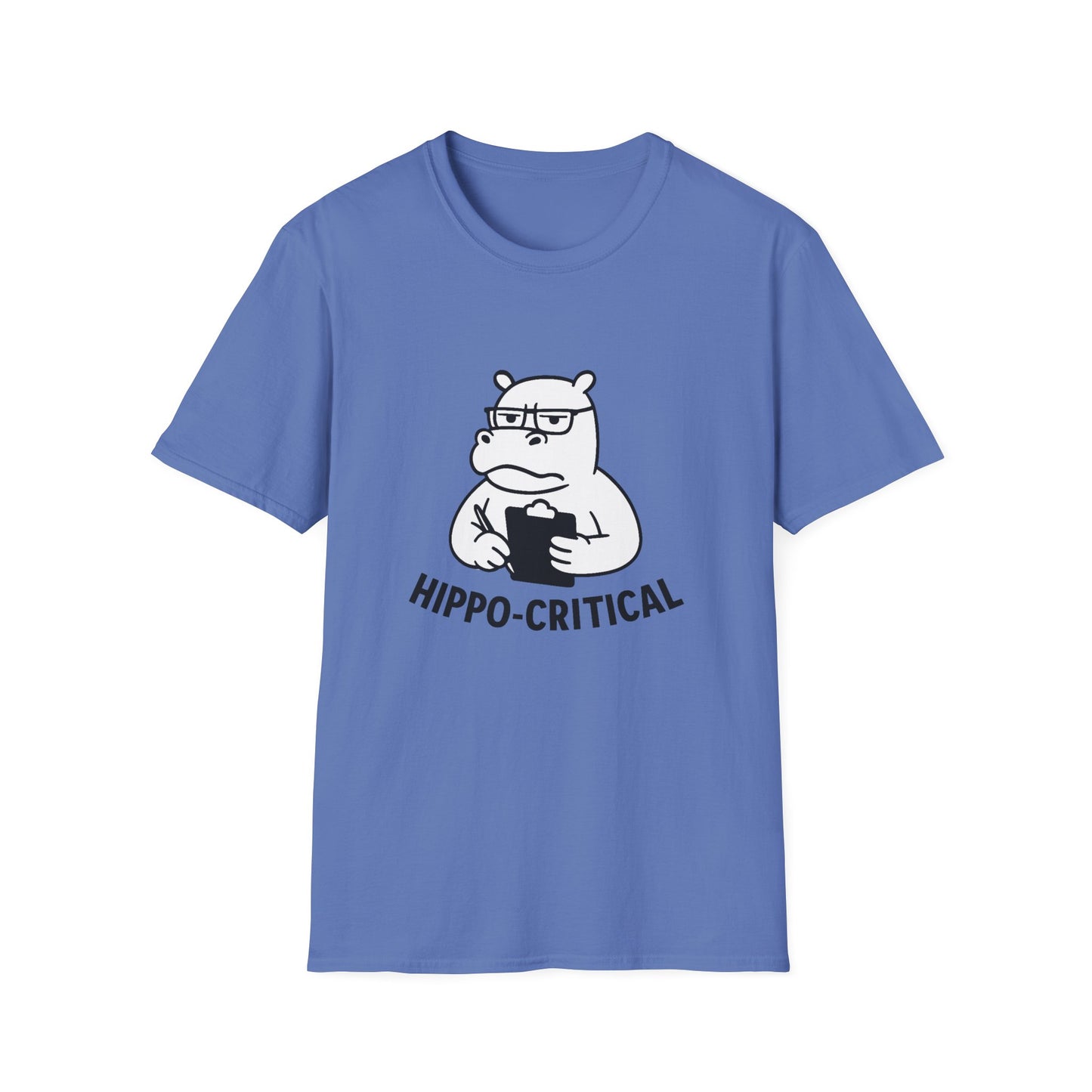Hippo T-Shirt - 'Hippo-Critical' Softstyle Tee