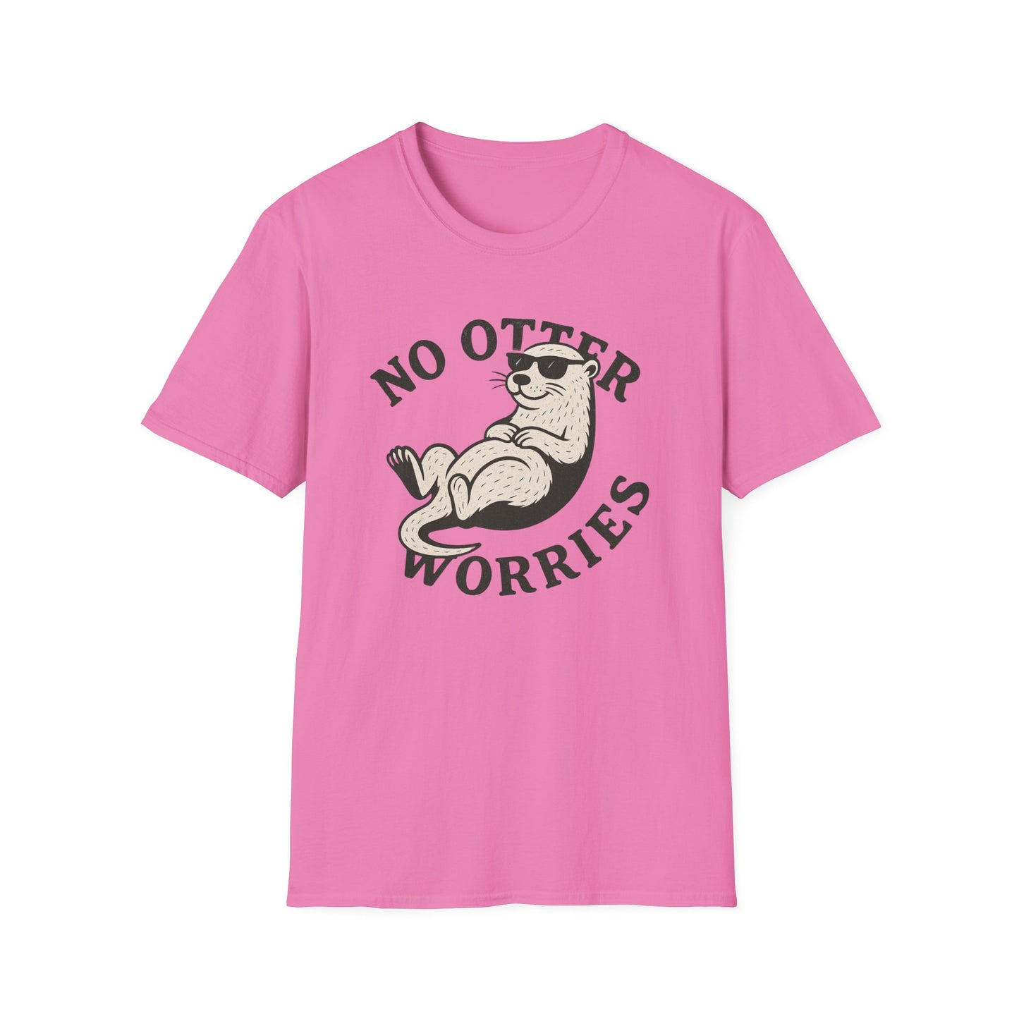 Otter T-Shirt - 'No Otter Worries' Softstyle Tee