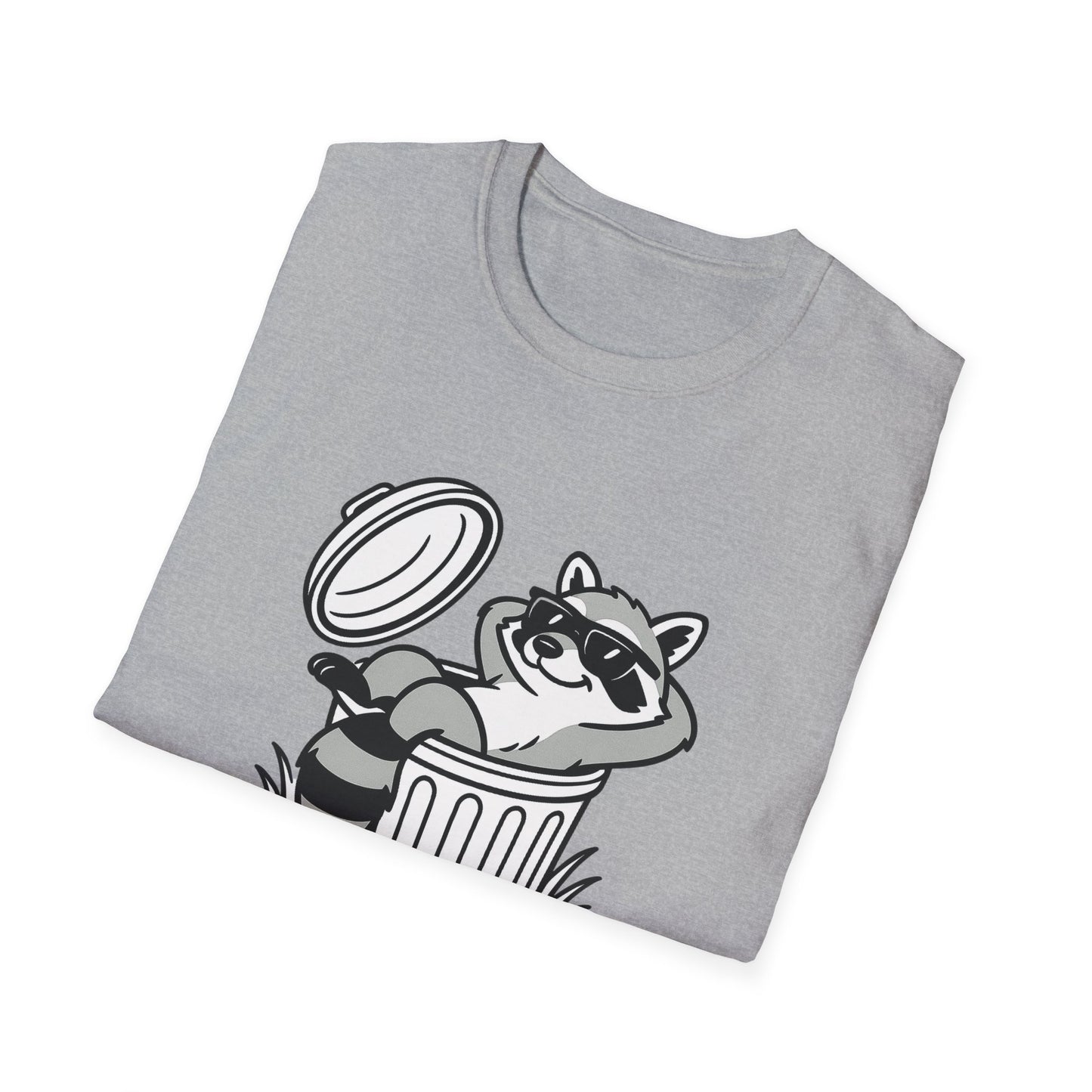 Racoon T-Shirt - 'Don't Trash My Vibe' Softstyle Tee