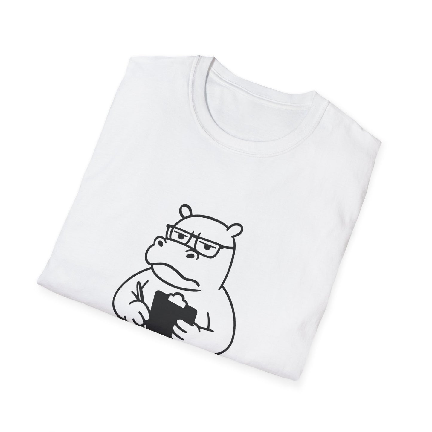 Hippo T-Shirt - 'Hippo-Critical' Softstyle Tee