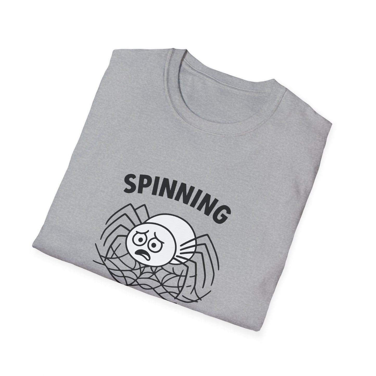Spider T-Shirt - 'Spinning Out of Control' Softstyle Tee