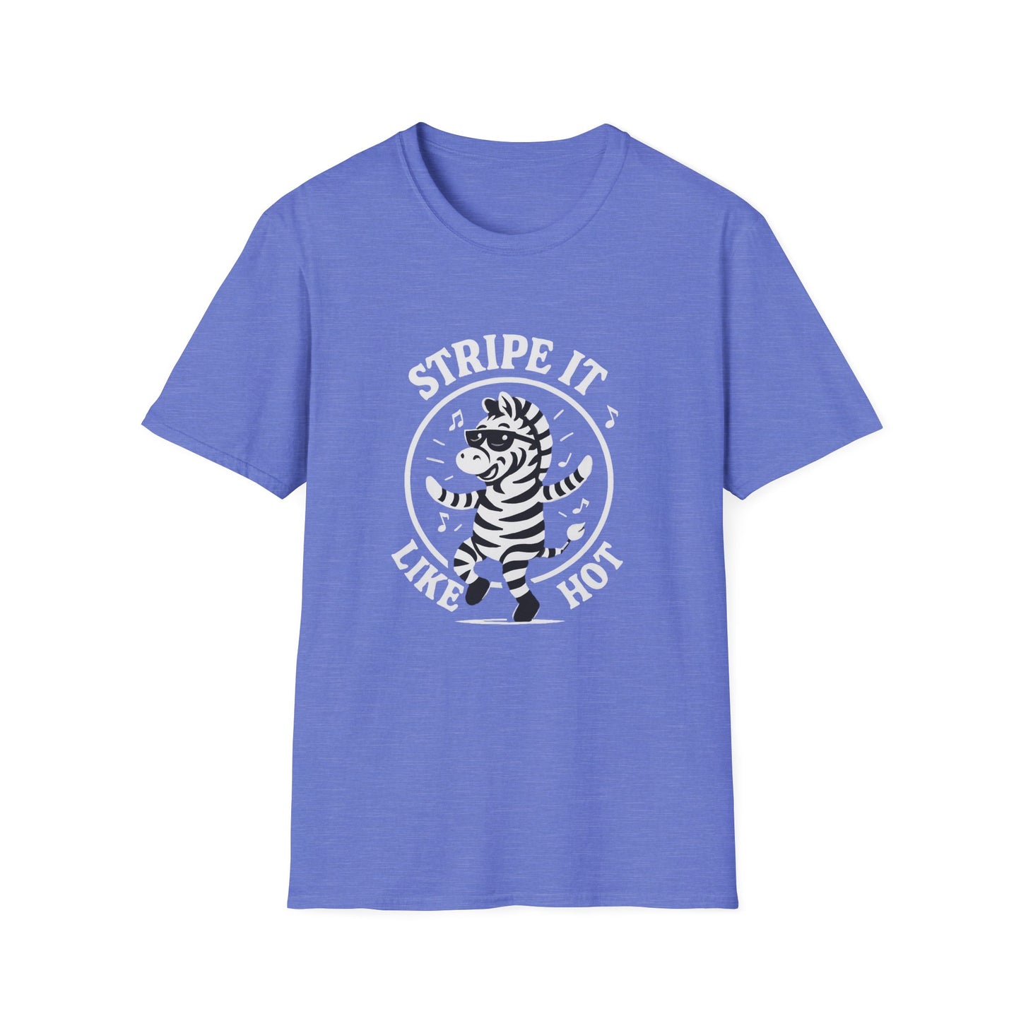 Zebra T-Shirt - 'Stripe It Like Hot' Softstyle Tee