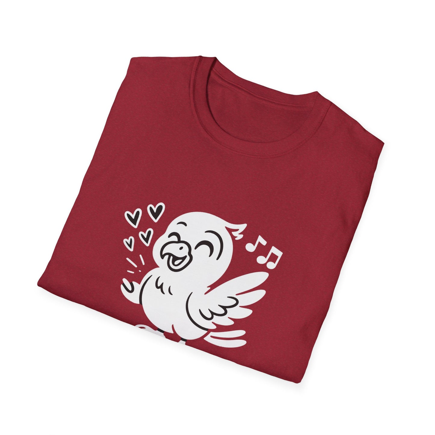 Bird T-Shirt - 'Talk Biiirdy To Me' Softstyle Tee