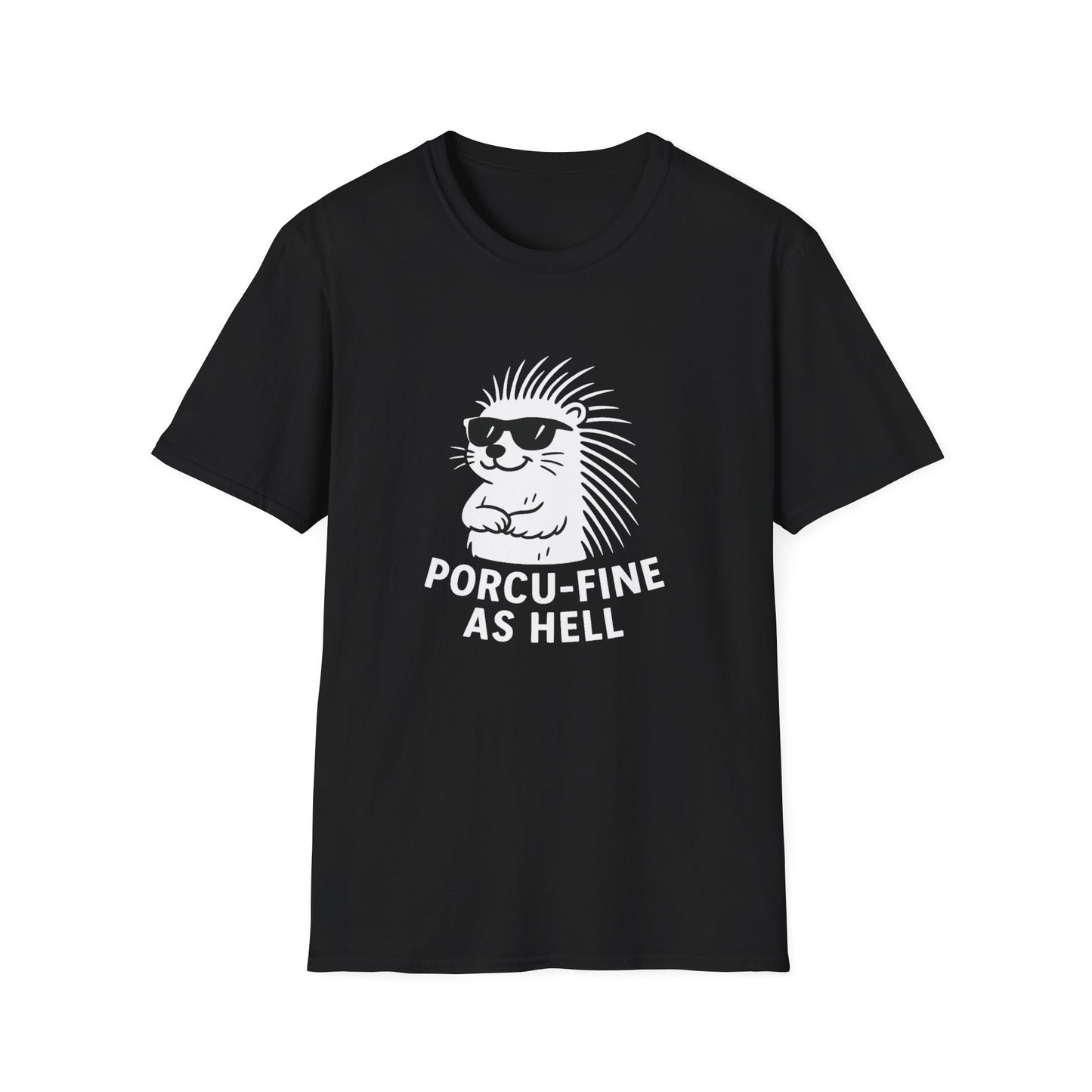 Porcupine T-Shirt - 'Porcu-Fine' Softstyle Tee
