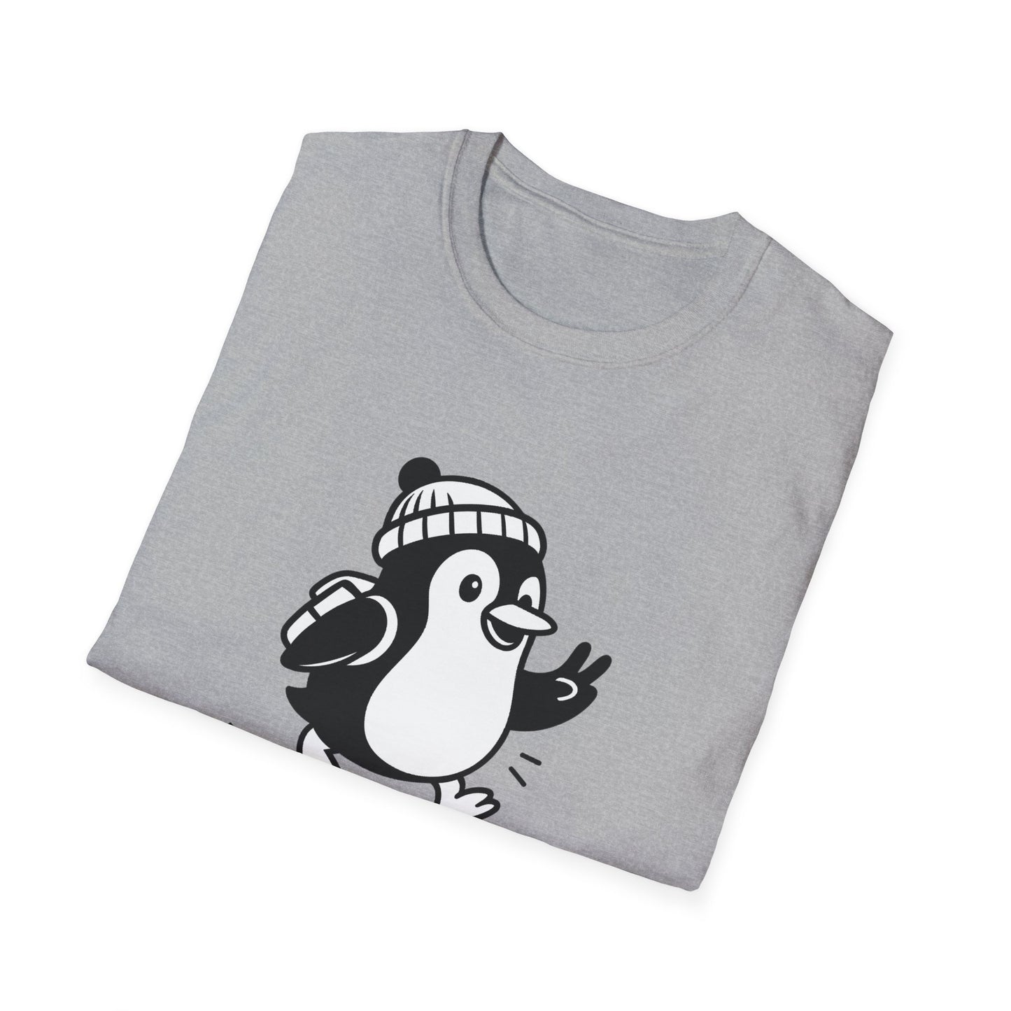 Penguin T-Shirt - 'Just Wingin' It' Softstyle Tee