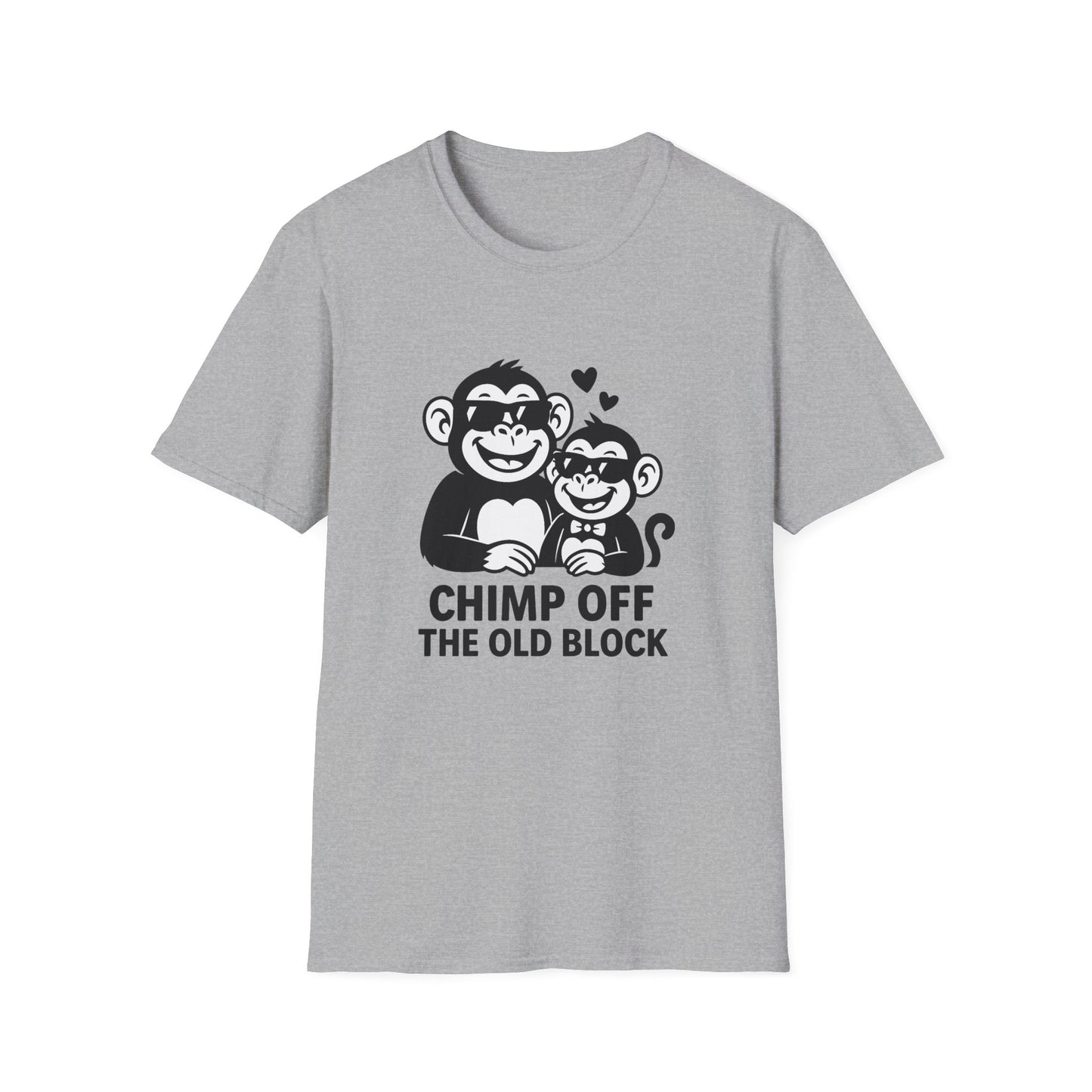 Monkey T-Shirt - 'Chimp Off the Old Block' Softstyle Tee