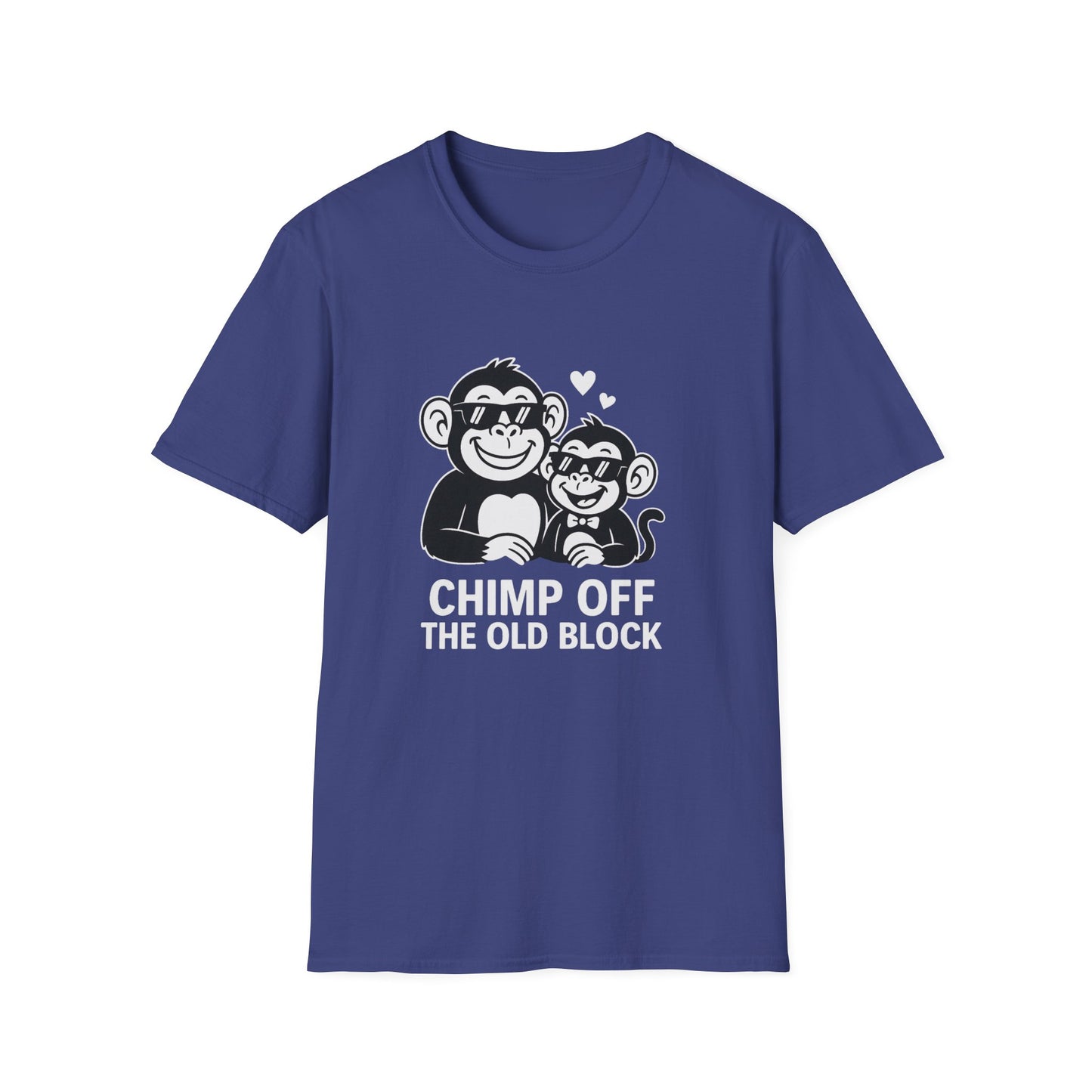 Monkey T-Shirt - 'Chimp Off the Old Block' Softstyle Tee