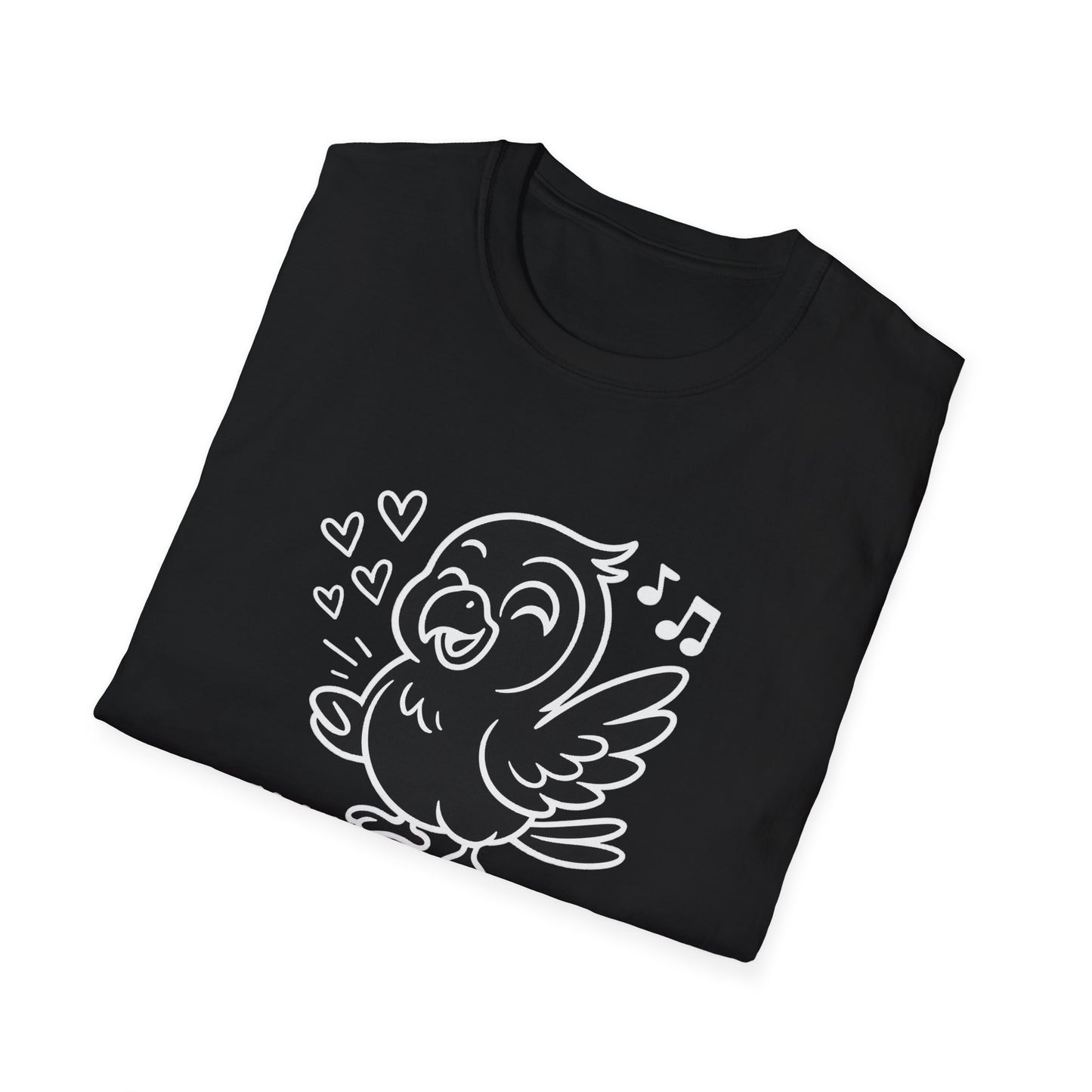 Bird T-Shirt - 'Talk Biiirdy To Me' Softstyle Tee