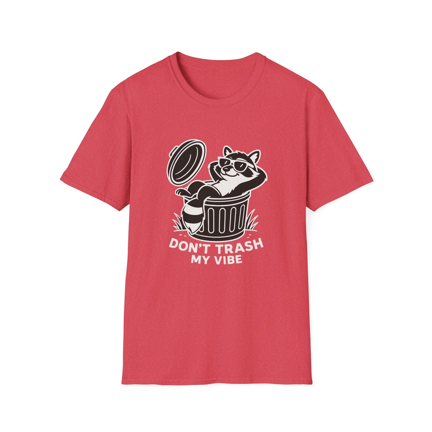 Racoon T-Shirt - 'Don't Trash My Vibe' Softstyle Tee