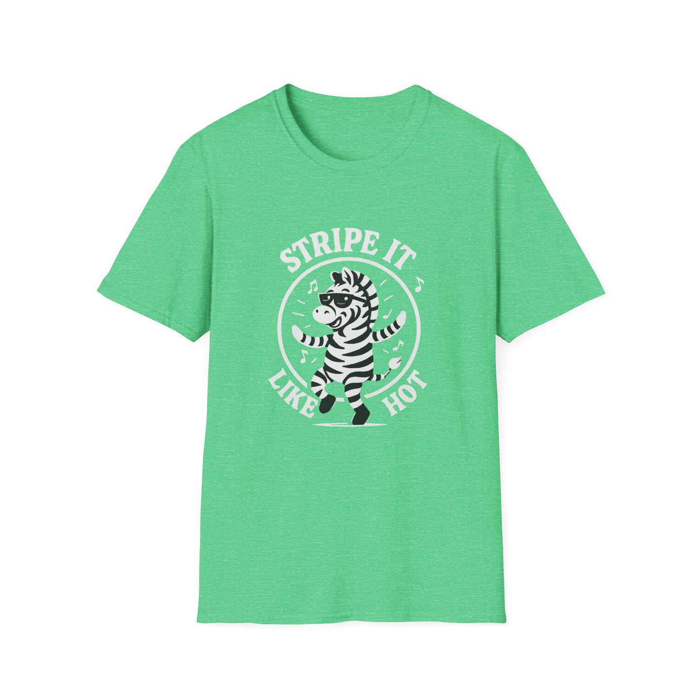 Zebra T-Shirt - 'Stripe It Like Hot' Softstyle Tee