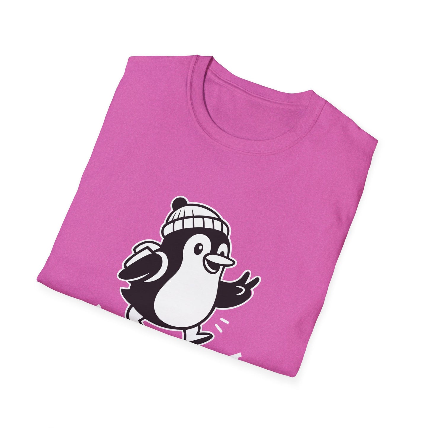 Penguin T-Shirt - 'Just Wingin' It' Softstyle Tee