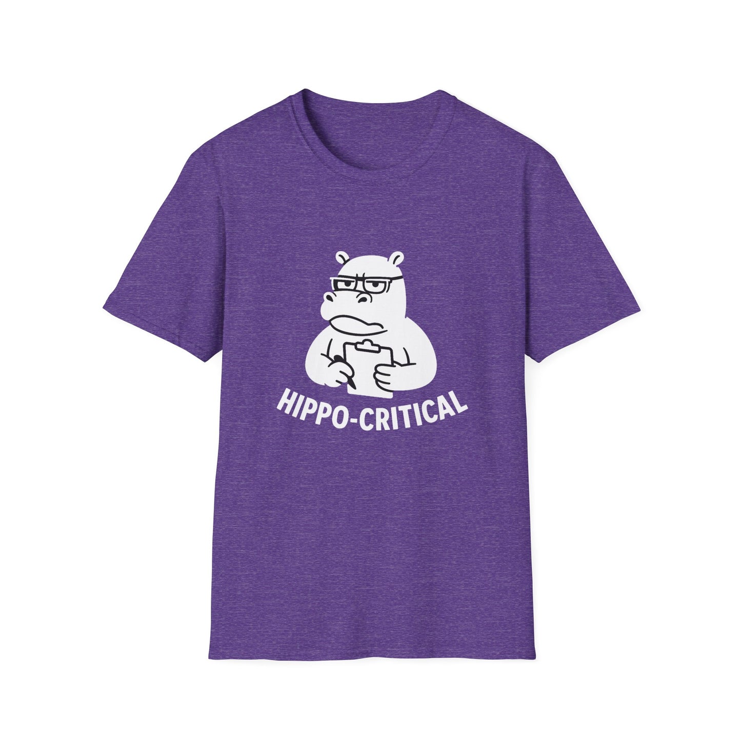 Hippo T-Shirt - 'Hippo-Critical' Softstyle Tee