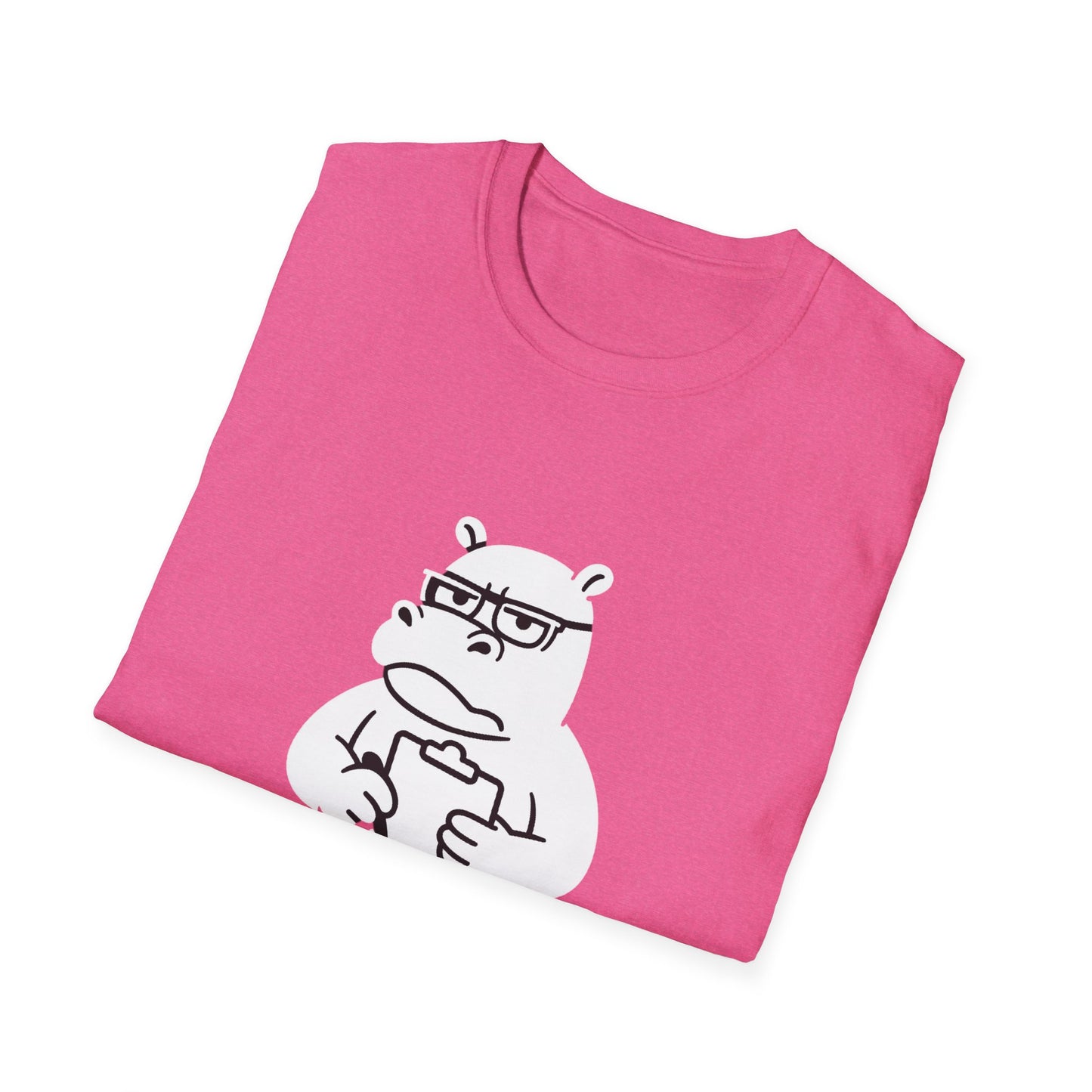 Hippo T-Shirt - 'Hippo-Critical' Softstyle Tee