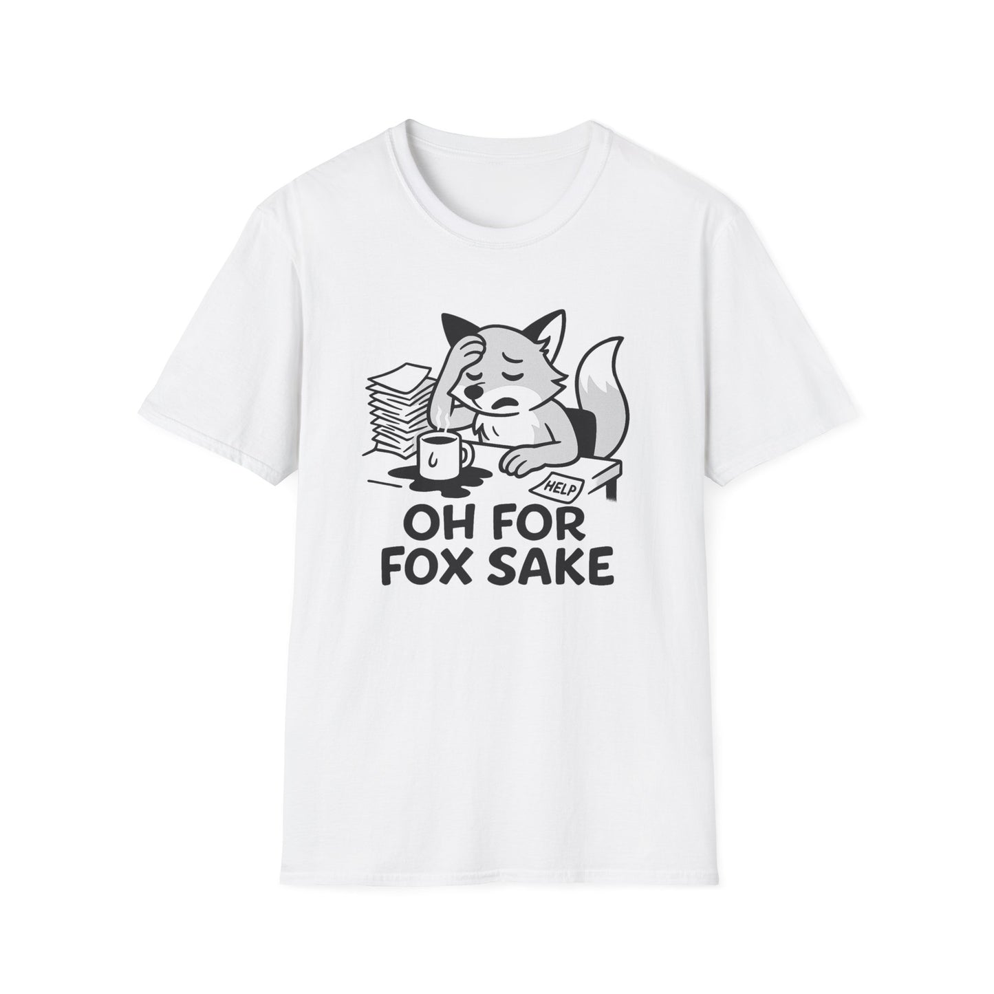 Fox T-Shirt - 'Oh For Fox Sake' Softstyle Tee