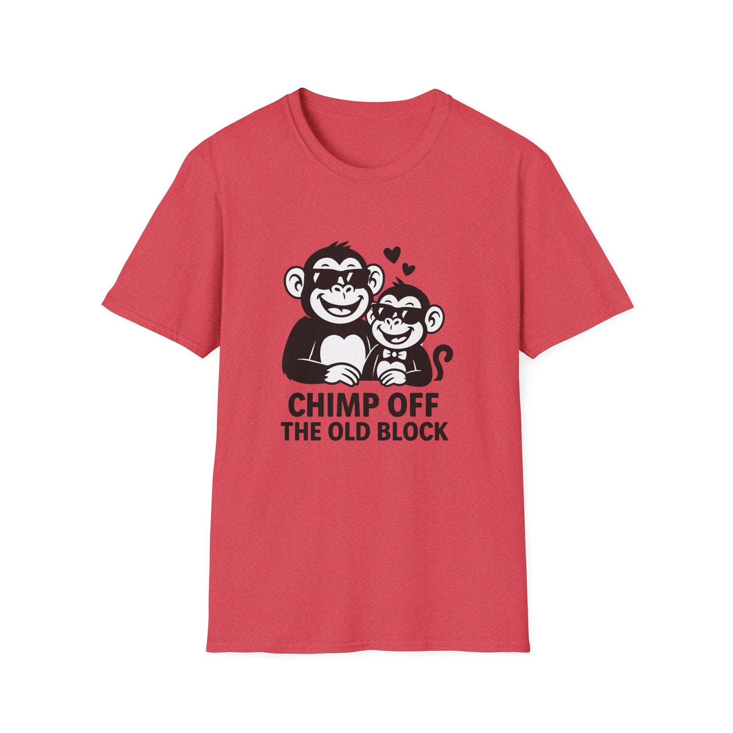 Monkey T-Shirt - 'Chimp Off the Old Block' Softstyle Tee
