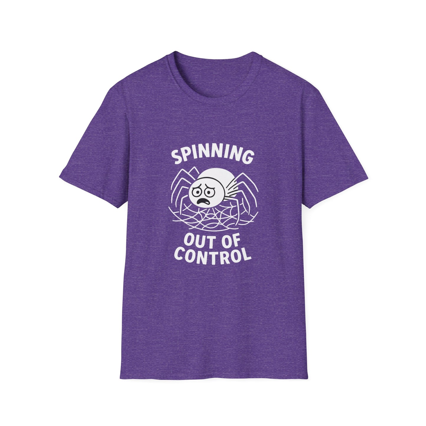 Spider T-Shirt - 'Spinning Out of Control' Softstyle Tee
