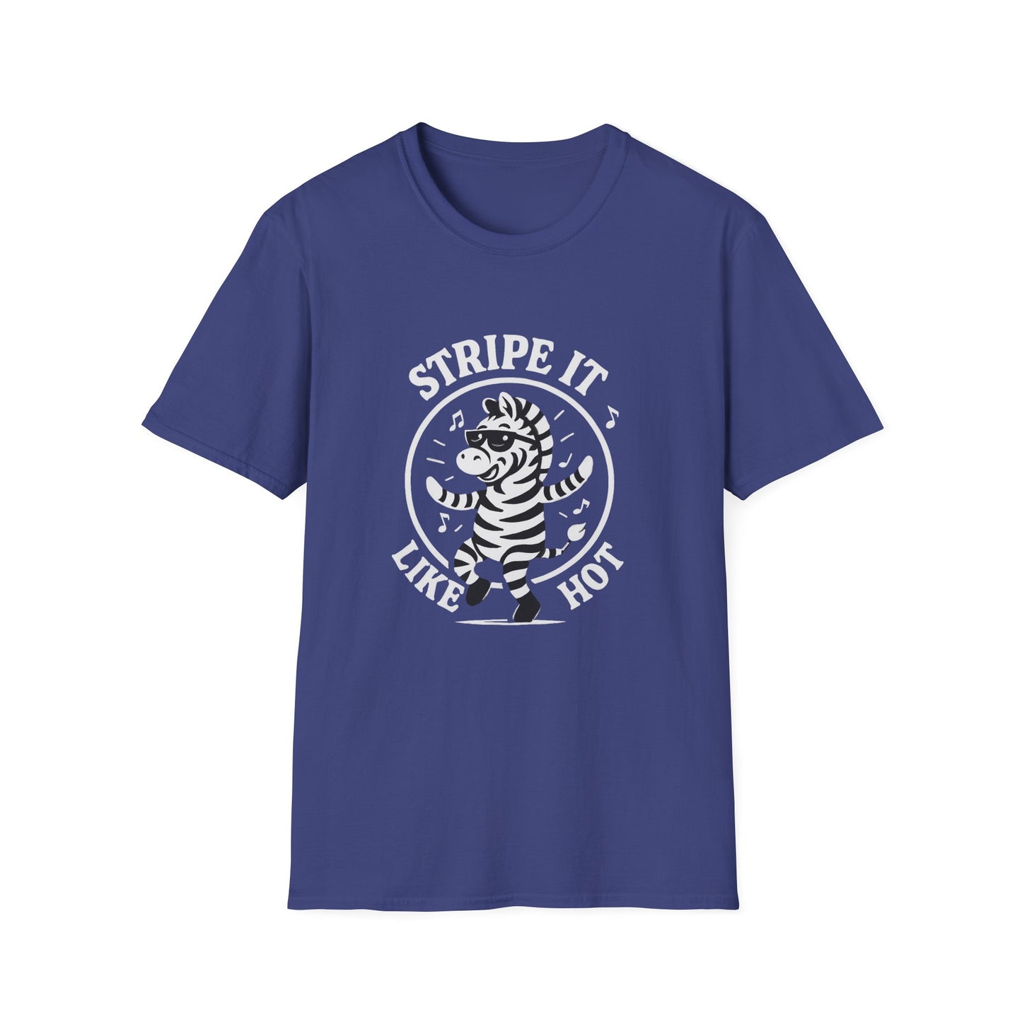 Zebra T-Shirt - 'Stripe It Like Hot' Softstyle Tee