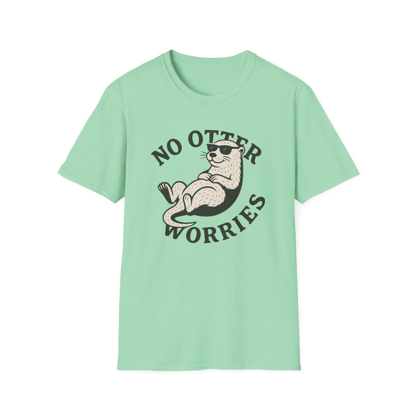 Otter T-Shirt - 'No Otter Worries' Softstyle Tee