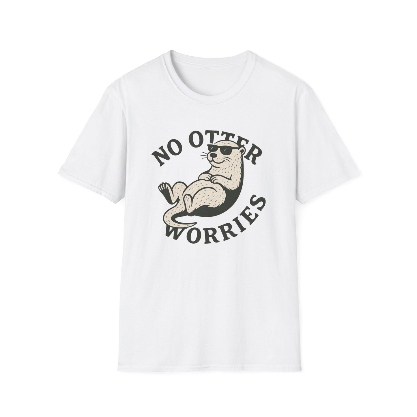 Otter T-Shirt - 'No Otter Worries' Softstyle Tee