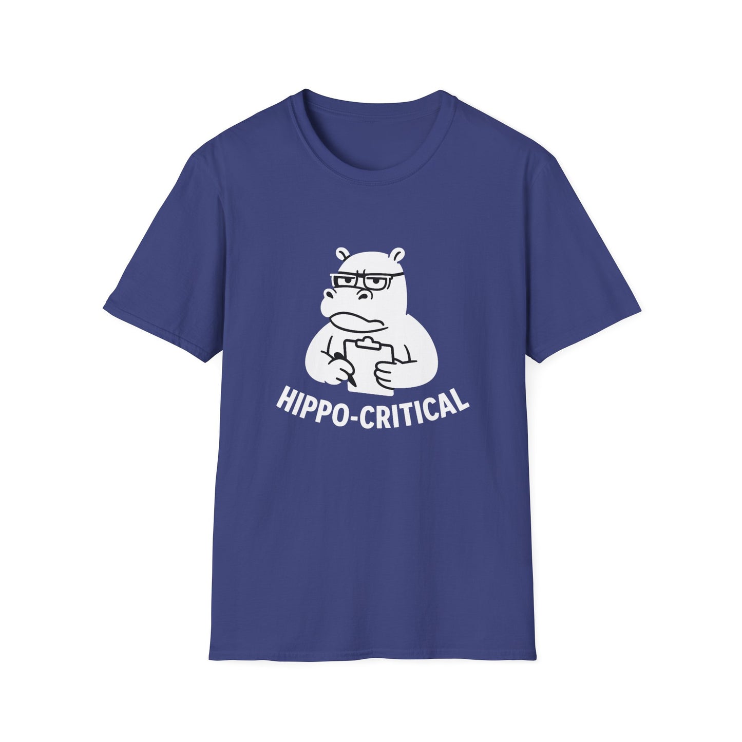Hippo T-Shirt - 'Hippo-Critical' Softstyle Tee