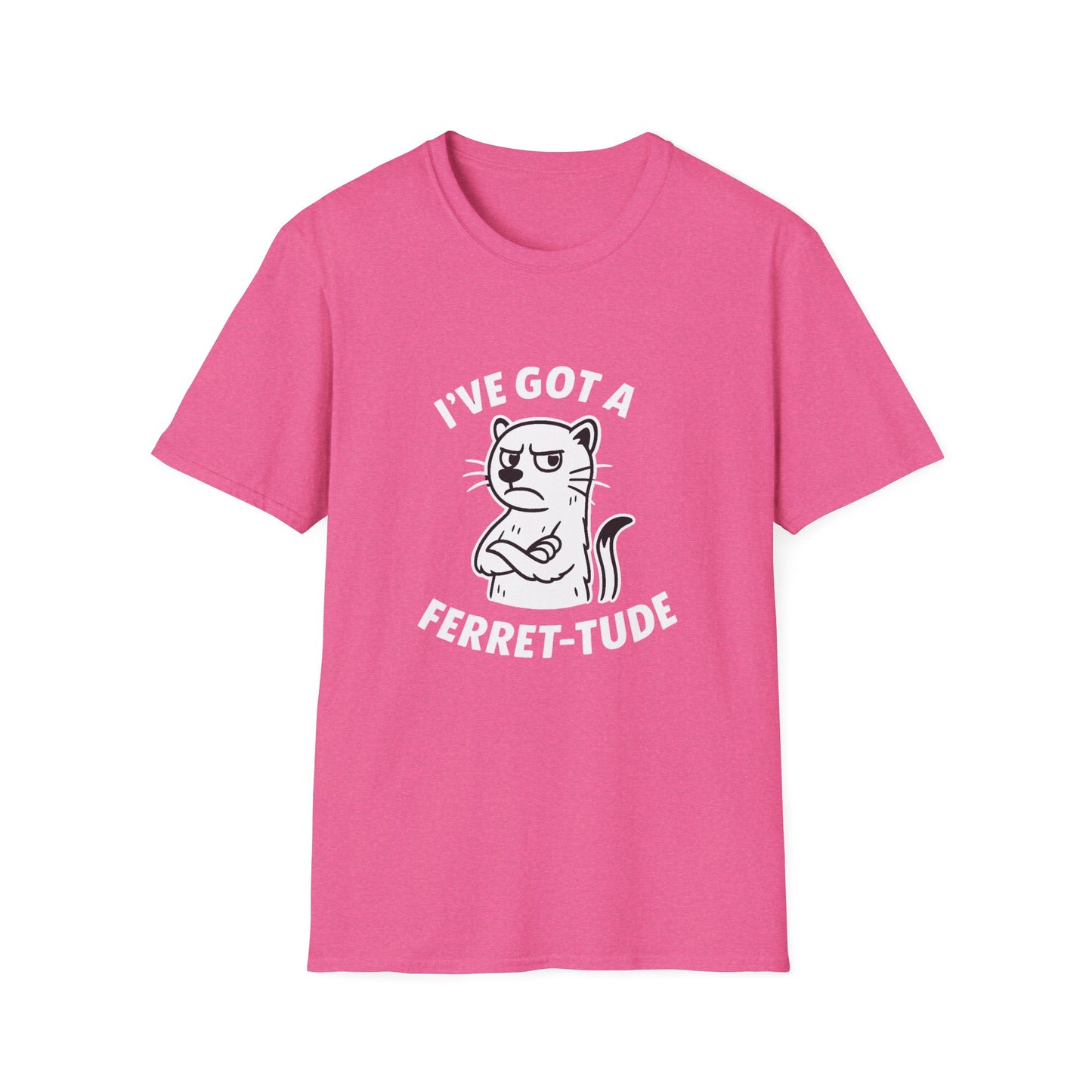 Ferret T-Shirt - 'I've Got a Ferret-Tude' Softstyle Tee