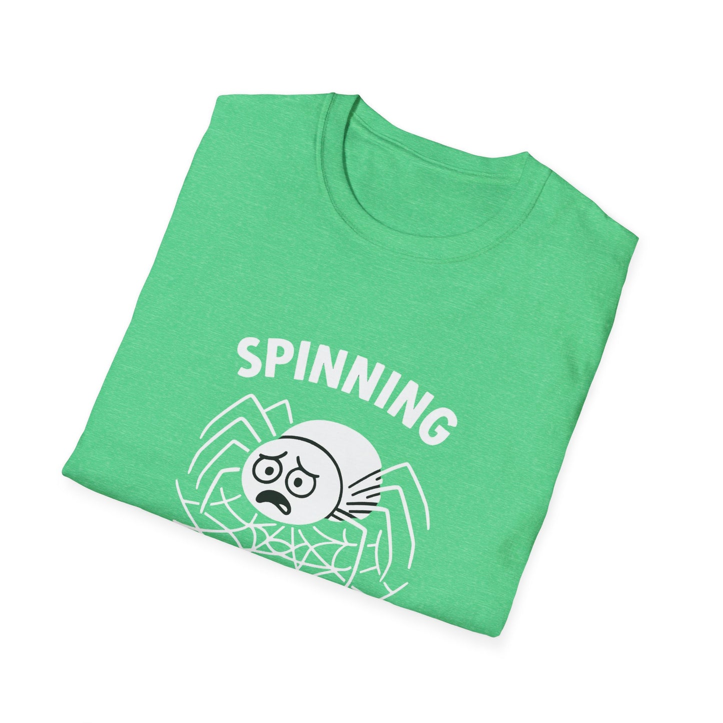 Spider T-Shirt - 'Spinning Out of Control' Softstyle Tee