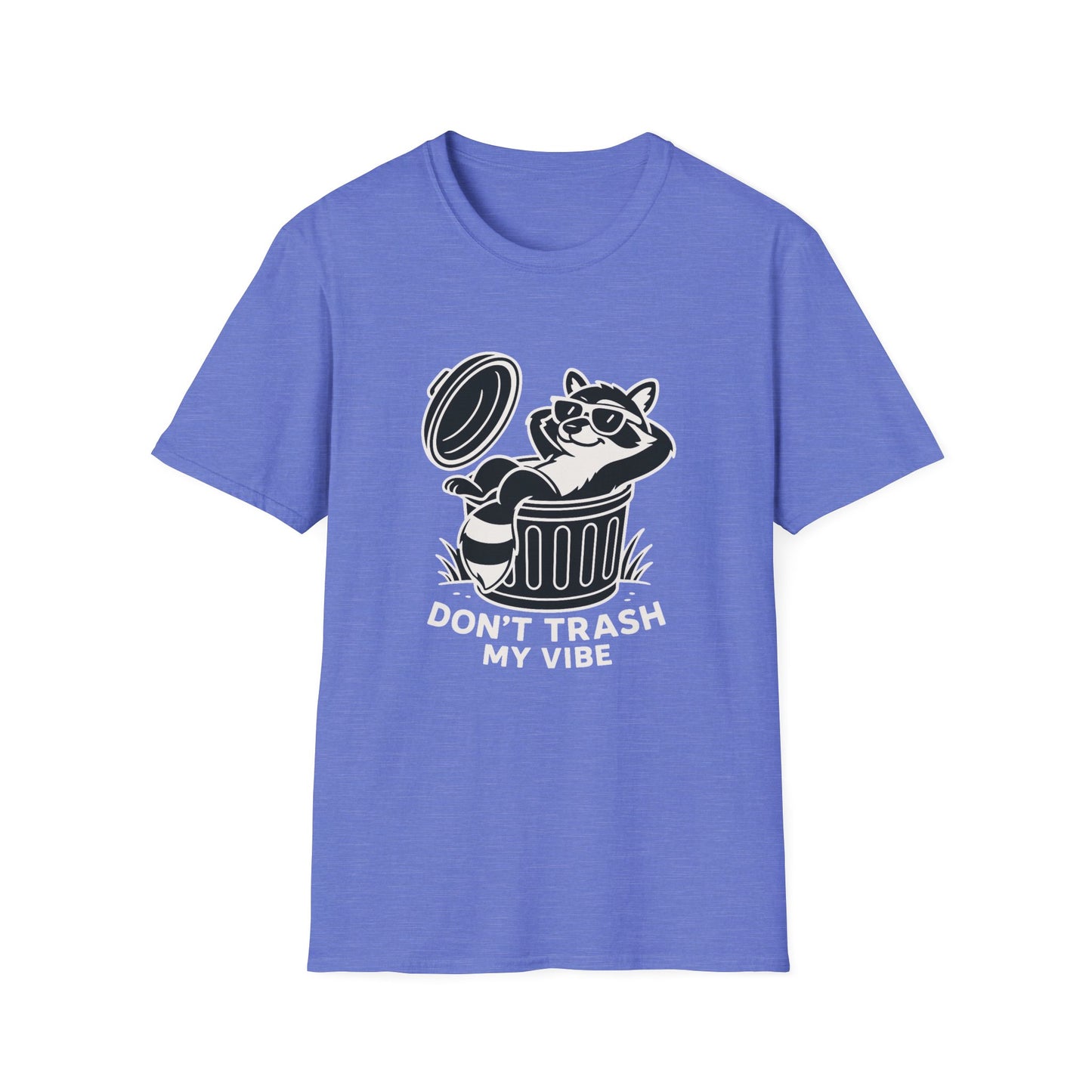 Racoon T-Shirt - 'Don't Trash My Vibe' Softstyle Tee