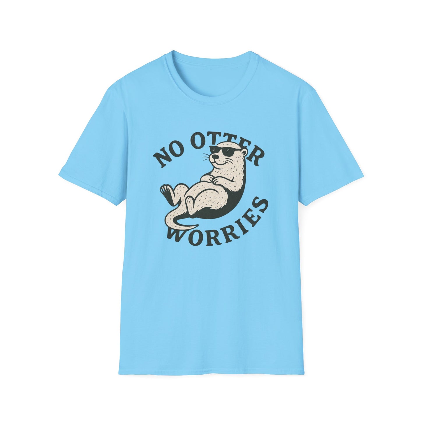 Otter T-Shirt - 'No Otter Worries' Softstyle Tee