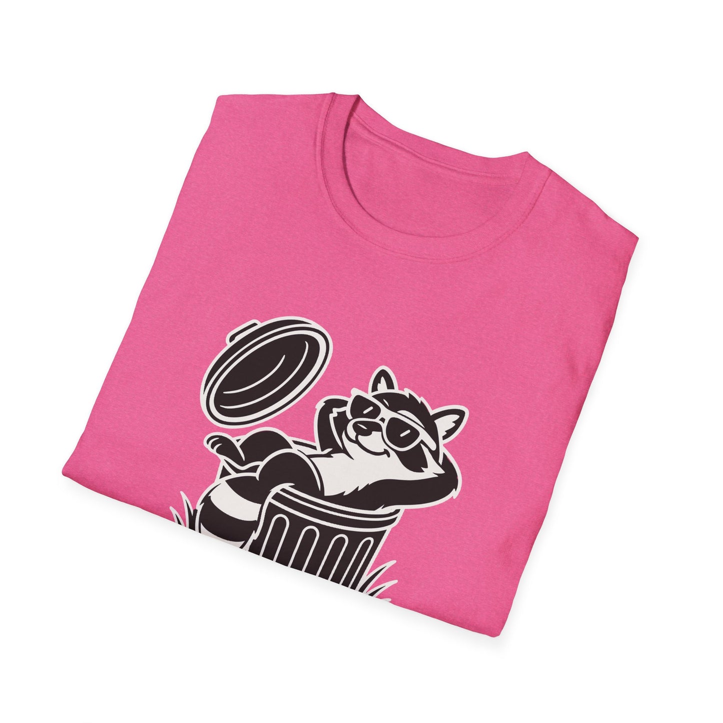 Racoon T-Shirt - 'Don't Trash My Vibe' Softstyle Tee
