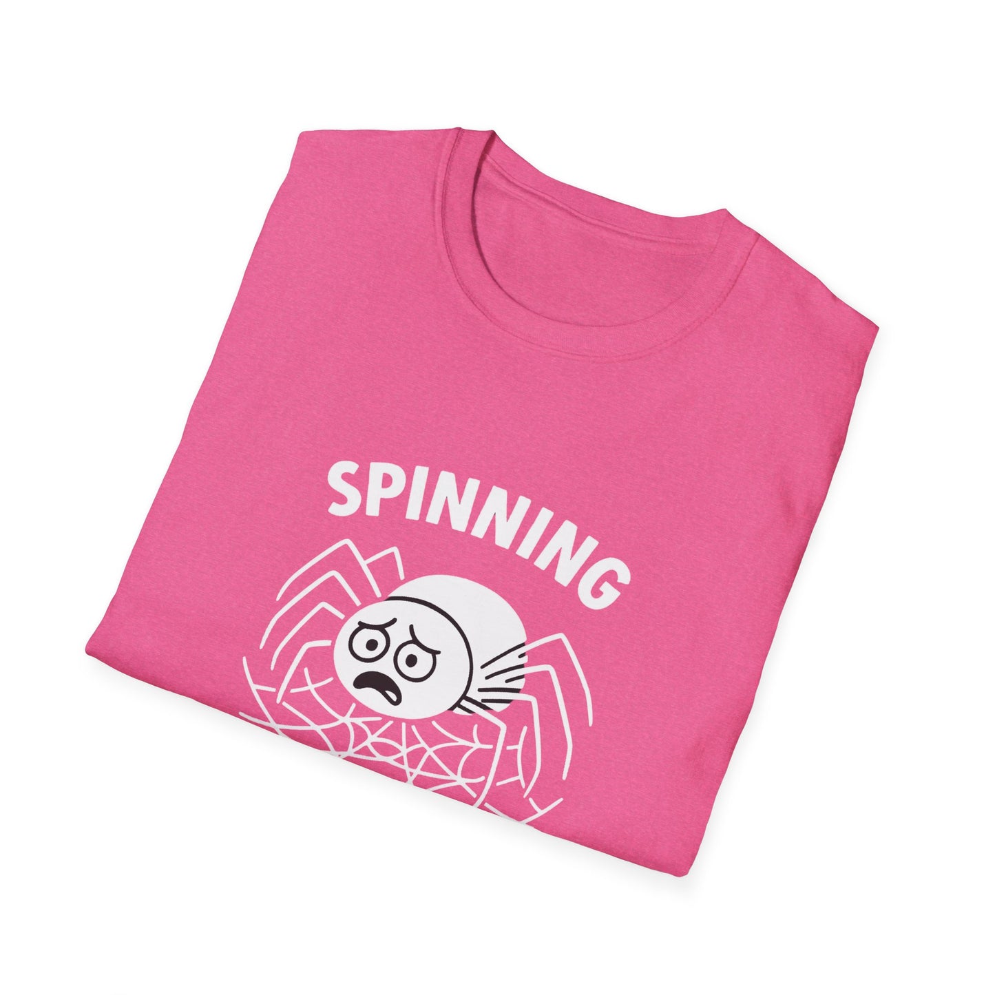 Spider T-Shirt - 'Spinning Out of Control' Softstyle Tee