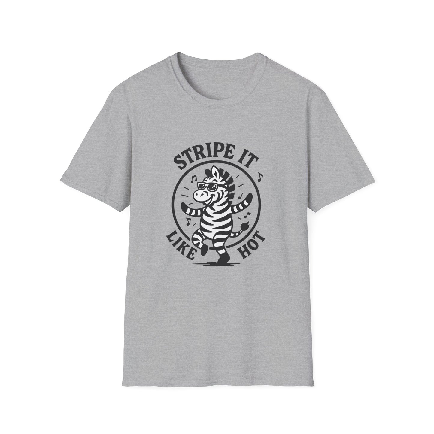 Zebra T-Shirt - 'Stripe It Like Hot' Softstyle Tee