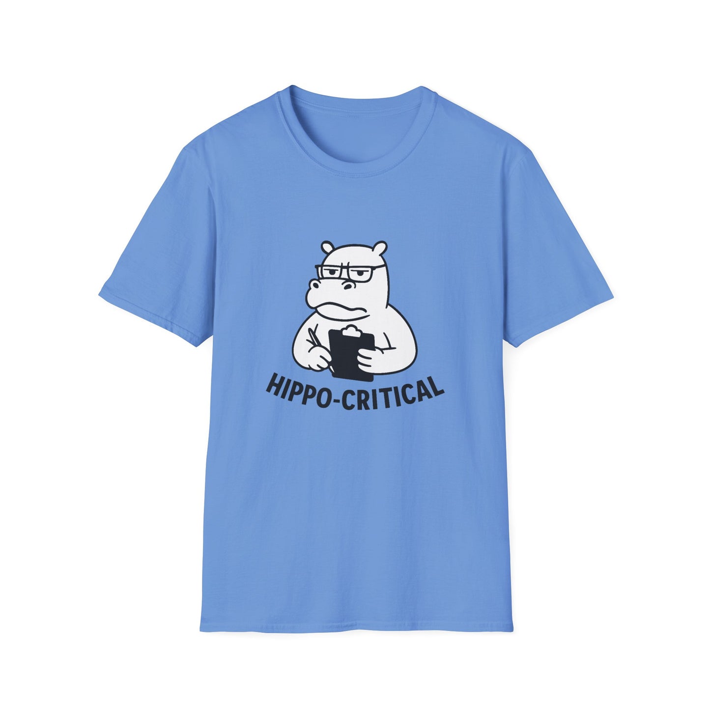 Hippo T-Shirt - 'Hippo-Critical' Softstyle Tee