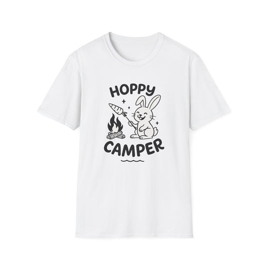 Rabbit T-Shirt - 'Hoppy Camper' Softstyle Tee